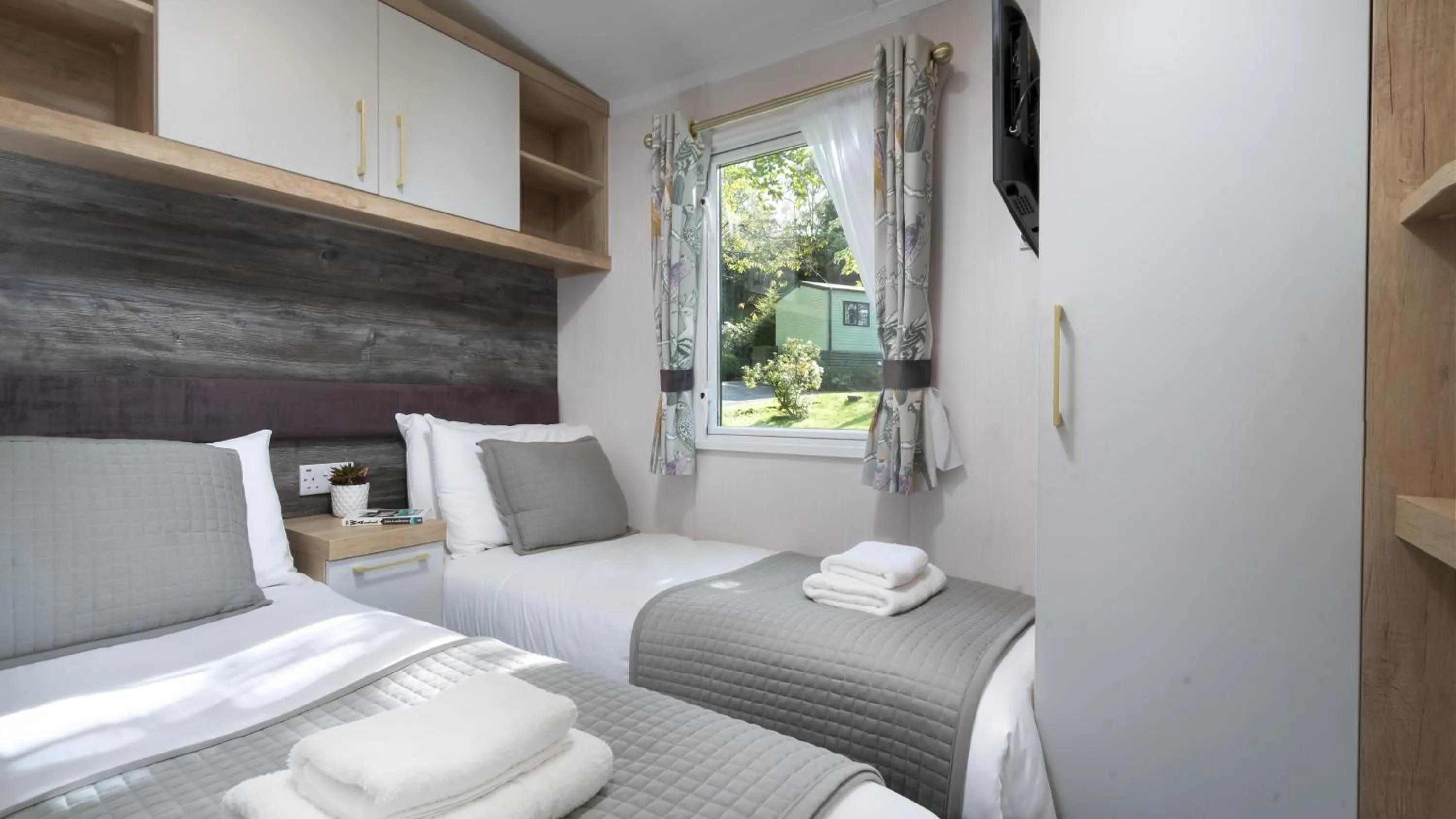 Bed in Newby Bridge Country Caravan Park