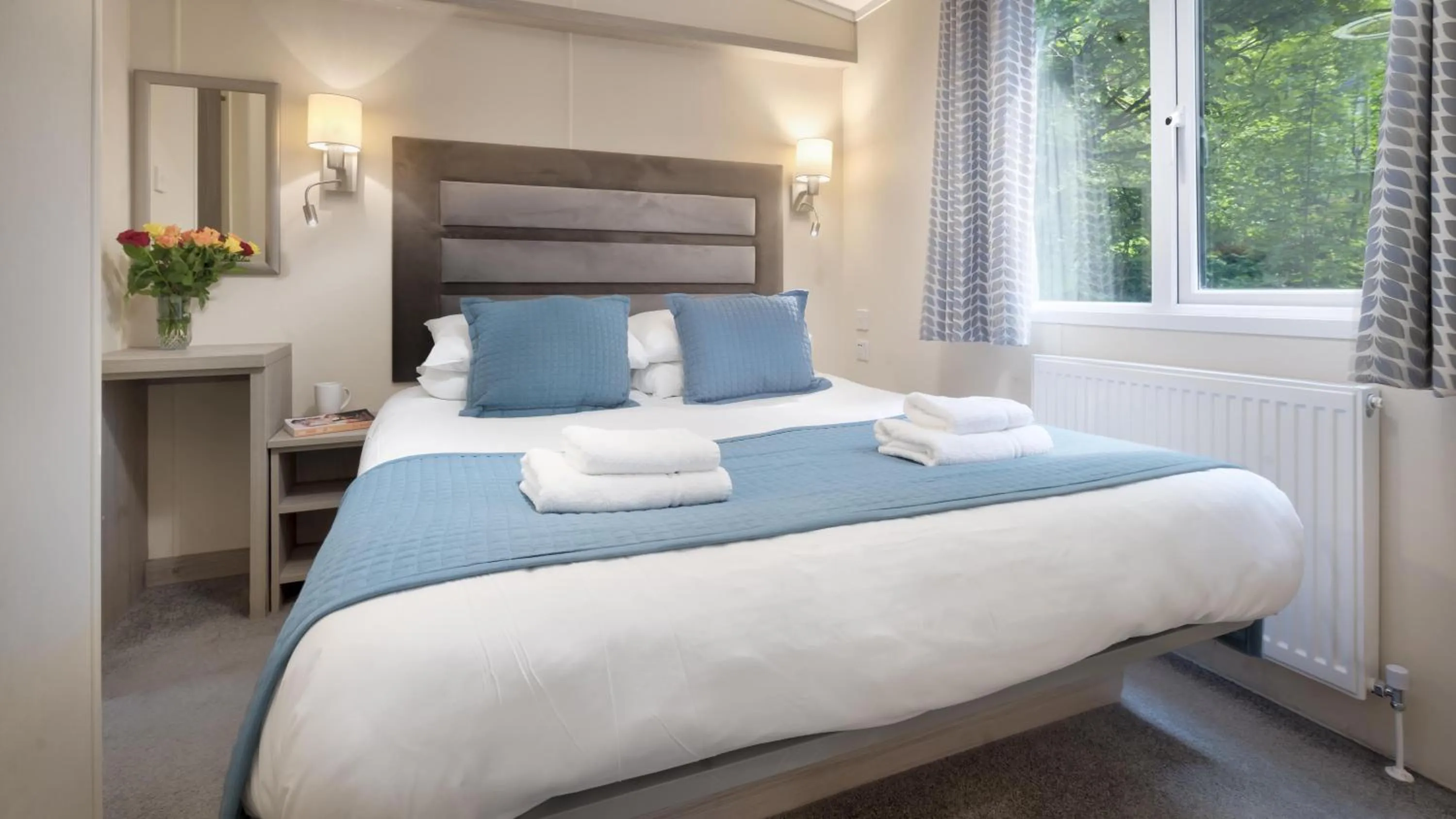 Bed in Newby Bridge Country Caravan Park