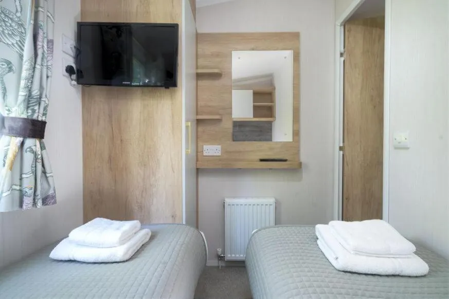 Bed in Newby Bridge Country Caravan Park