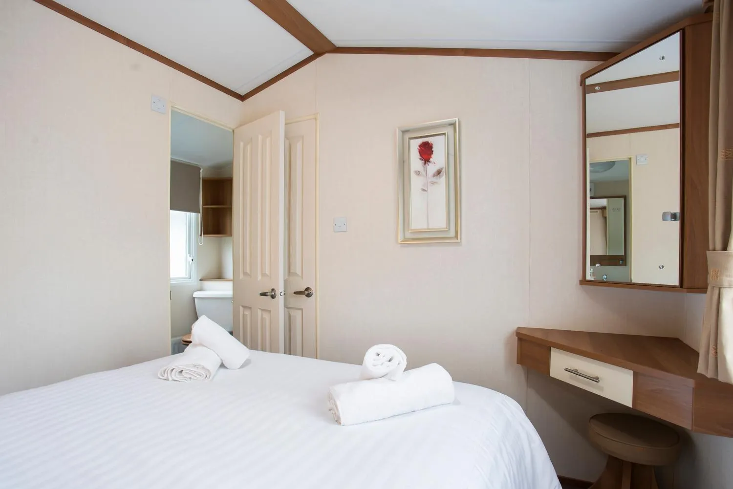 Bed in Newby Bridge Country Caravan Park