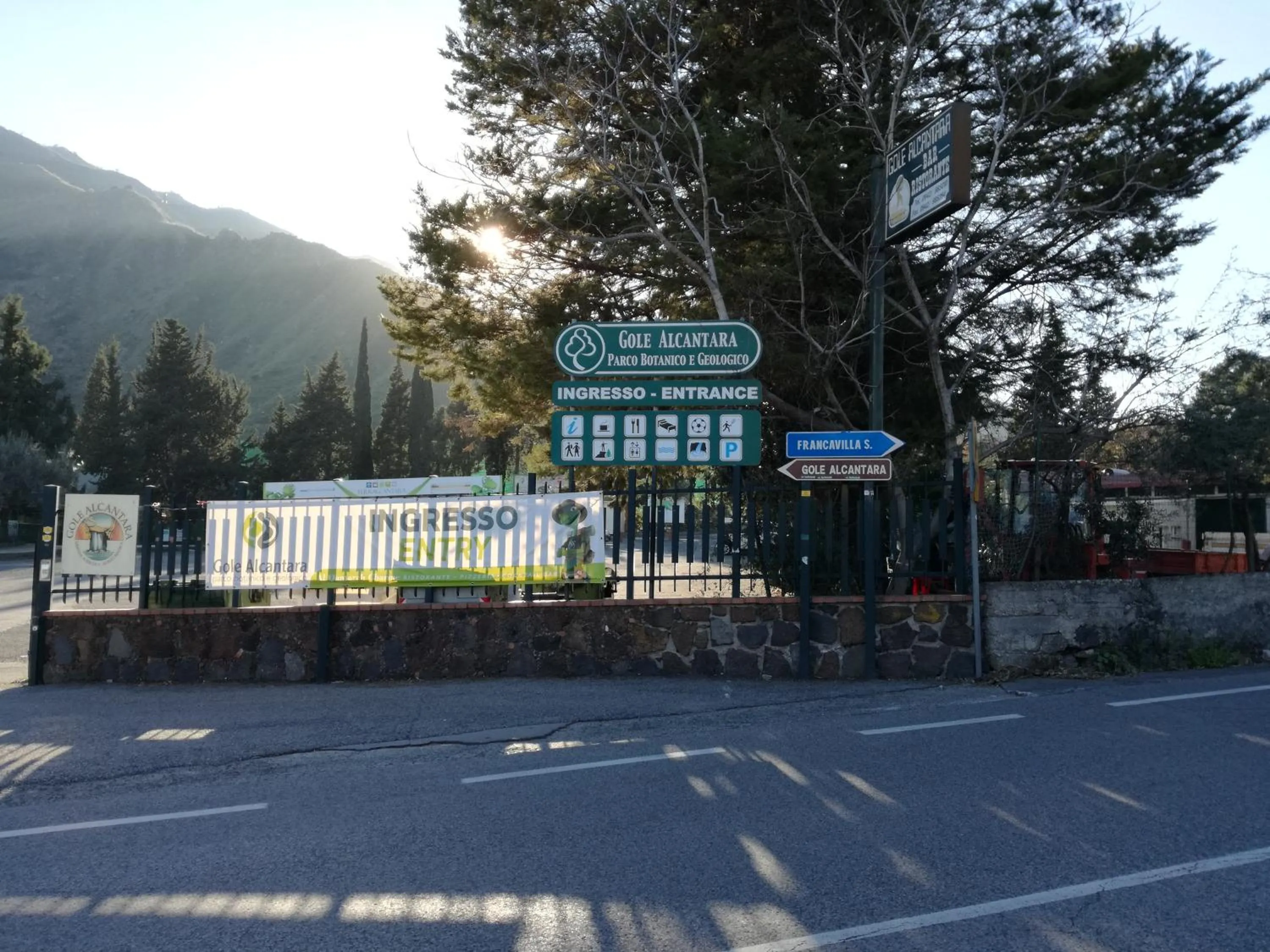 Nearby landmark in Casa Fronte Gole Alcantara