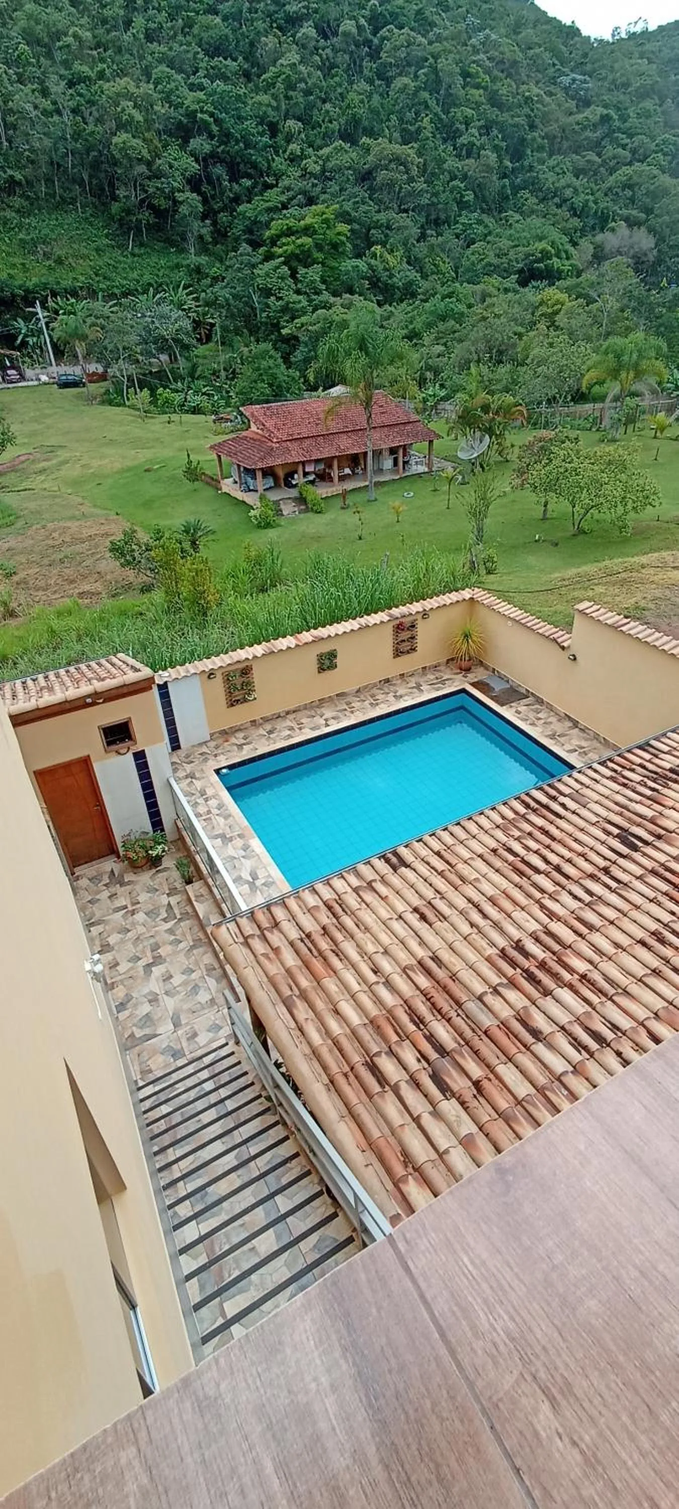 Pool view in Pousada Alejandro