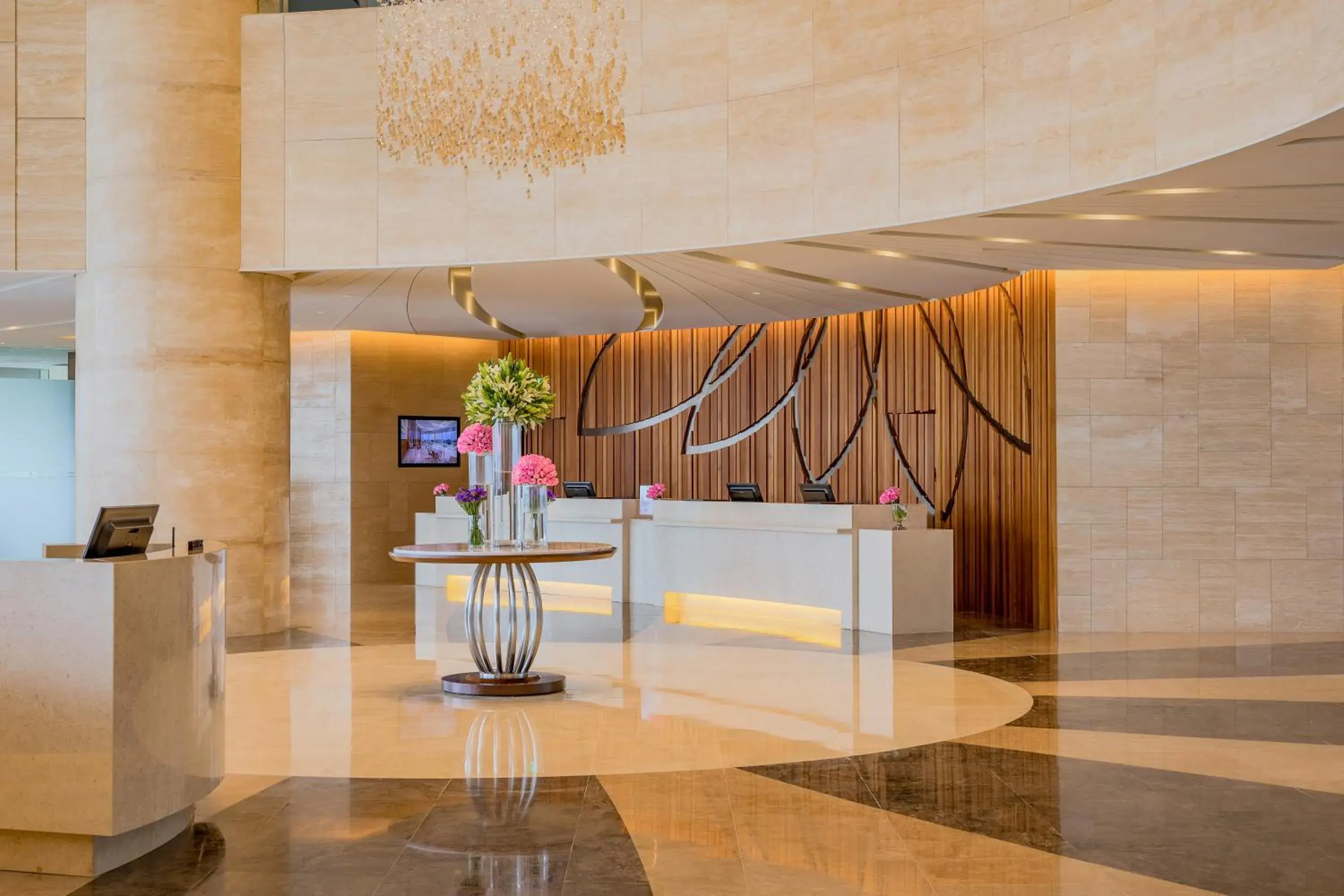 Lobby or reception in LOTTE Hotel Yangon Lobby or reception in LOTTE Hotel Yangon