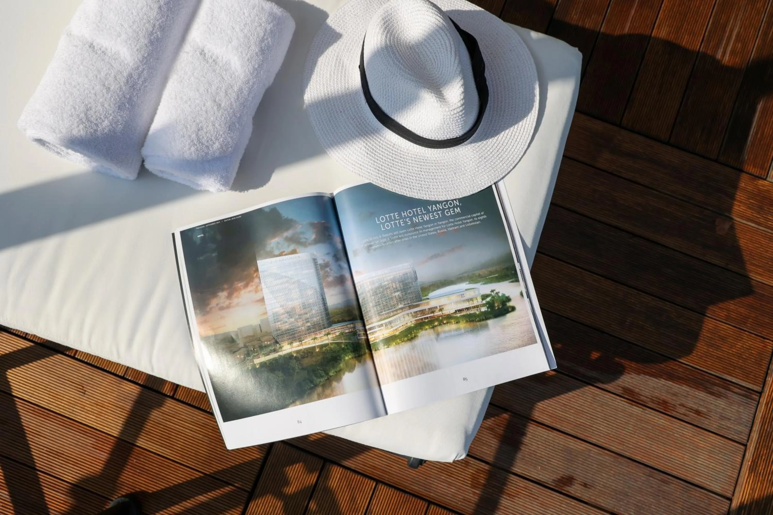 sunbed in LOTTE Hotel Yangon