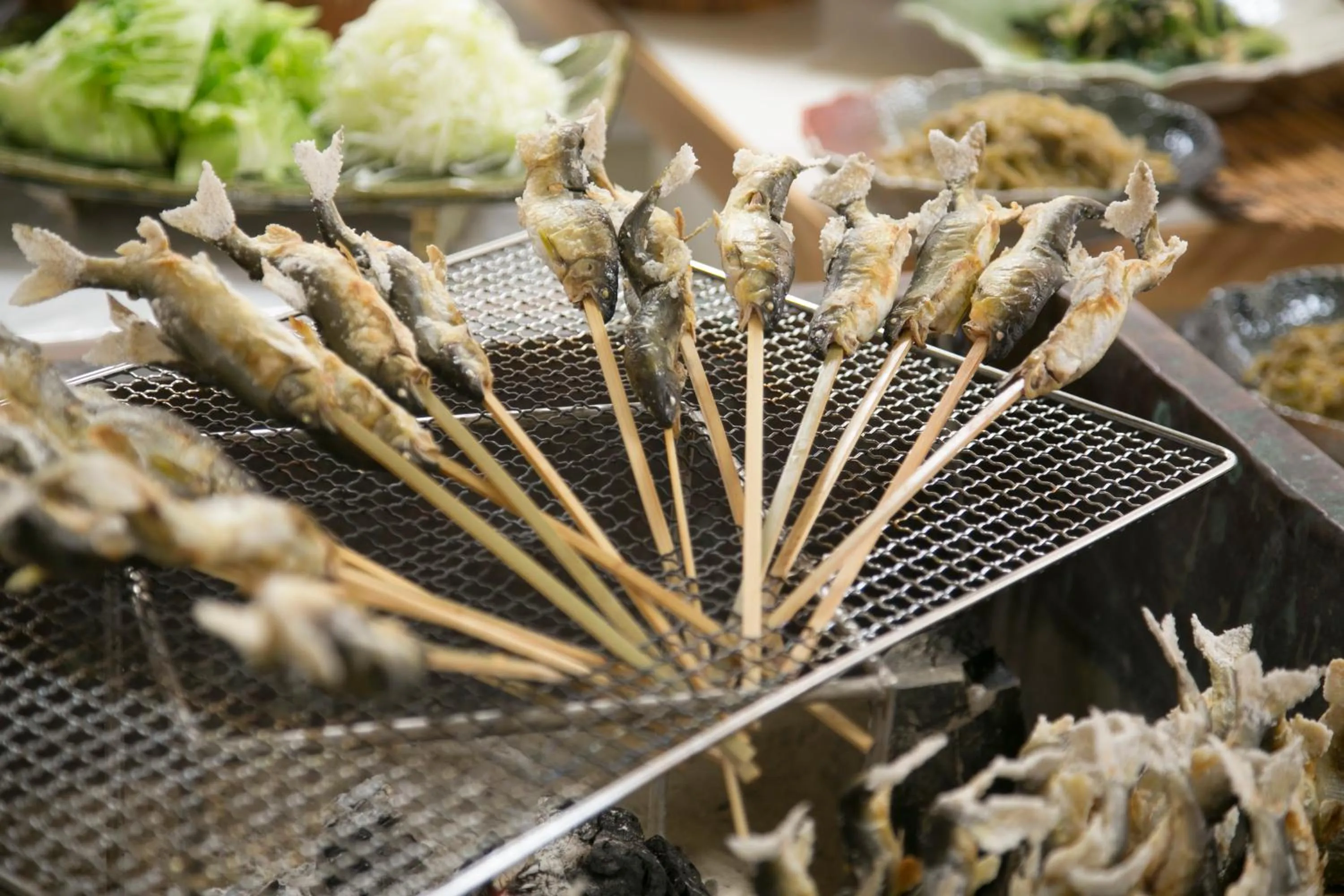 Food close-up in Sansuikan Kawayu Matsuya