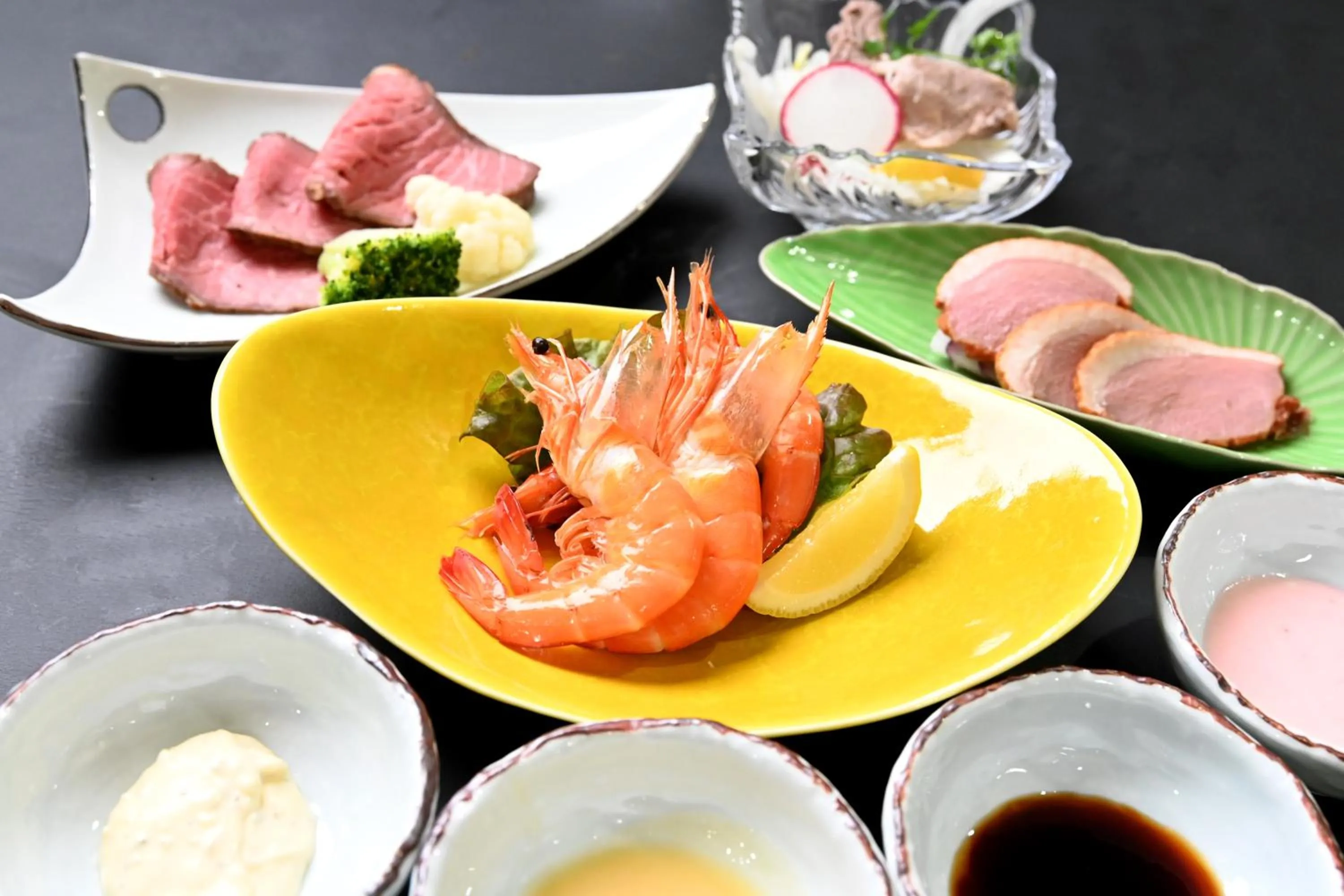 Dinner in Sansuikan Kawayu Matsuya