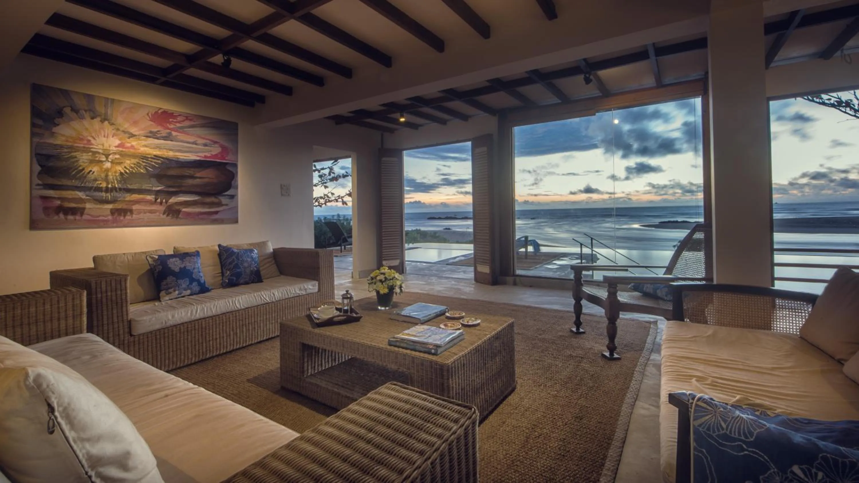 Communal lounge/ TV room in C Beyond Nilaveli