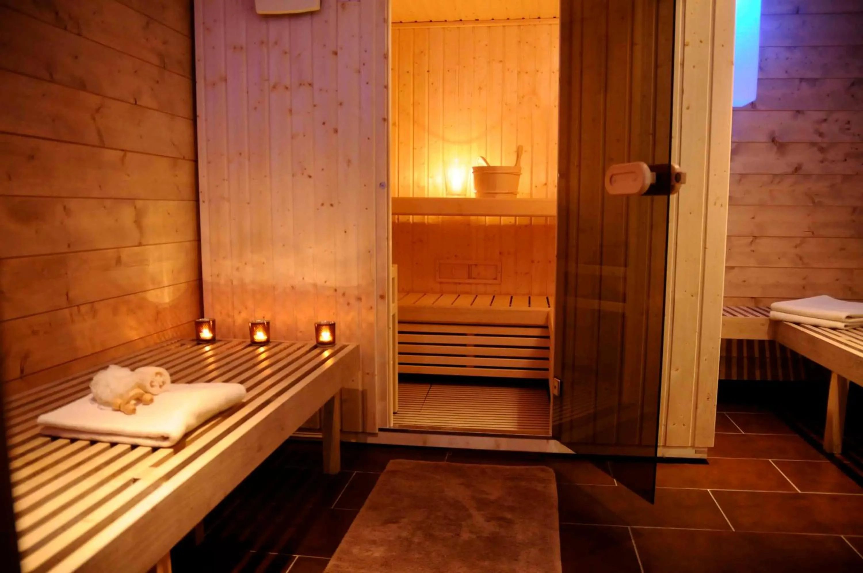 Sauna in Hôtel Restaurant La Tourmaline