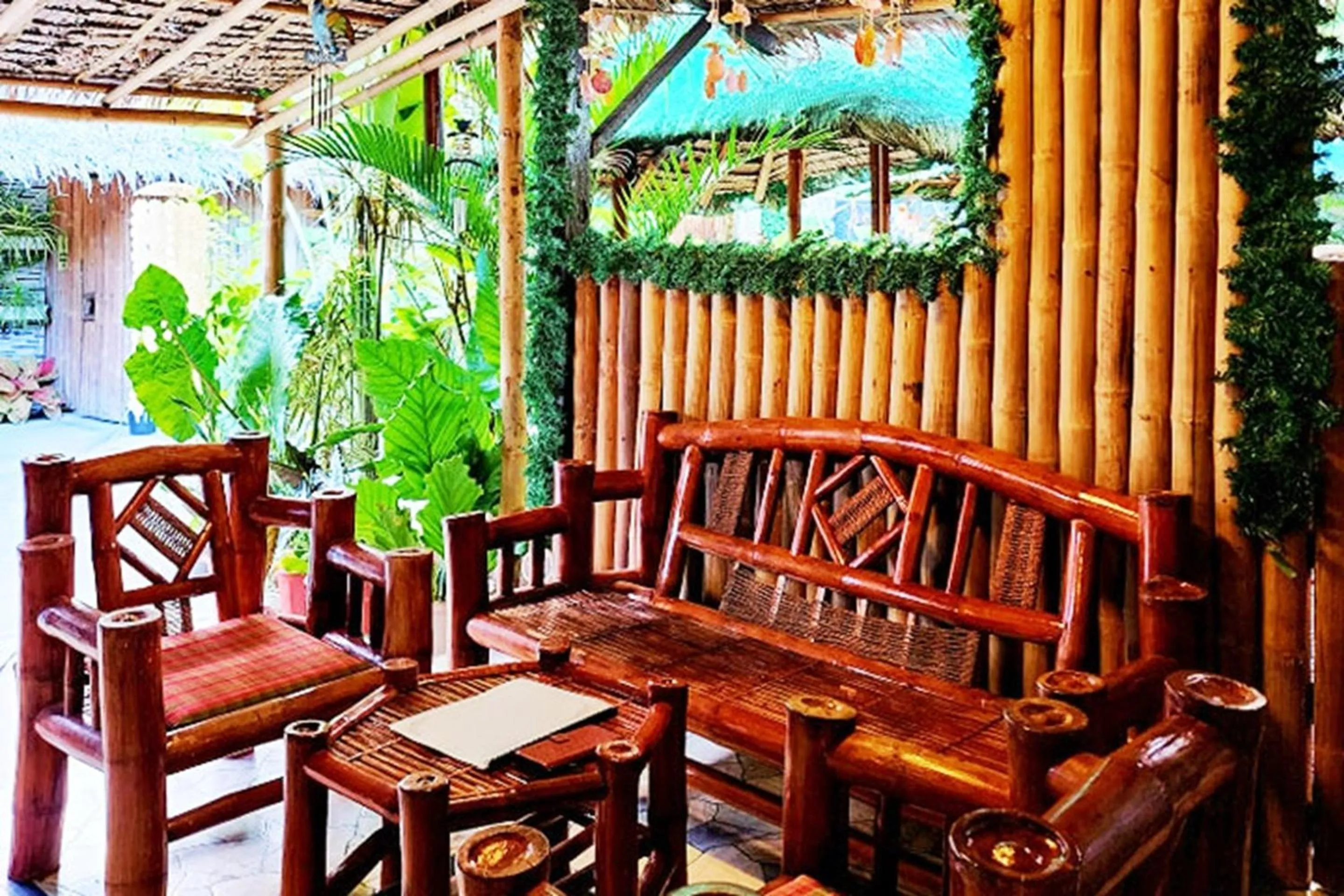 Lobby or reception in MJs Garden Hotel Moalboal powered by Cocotel