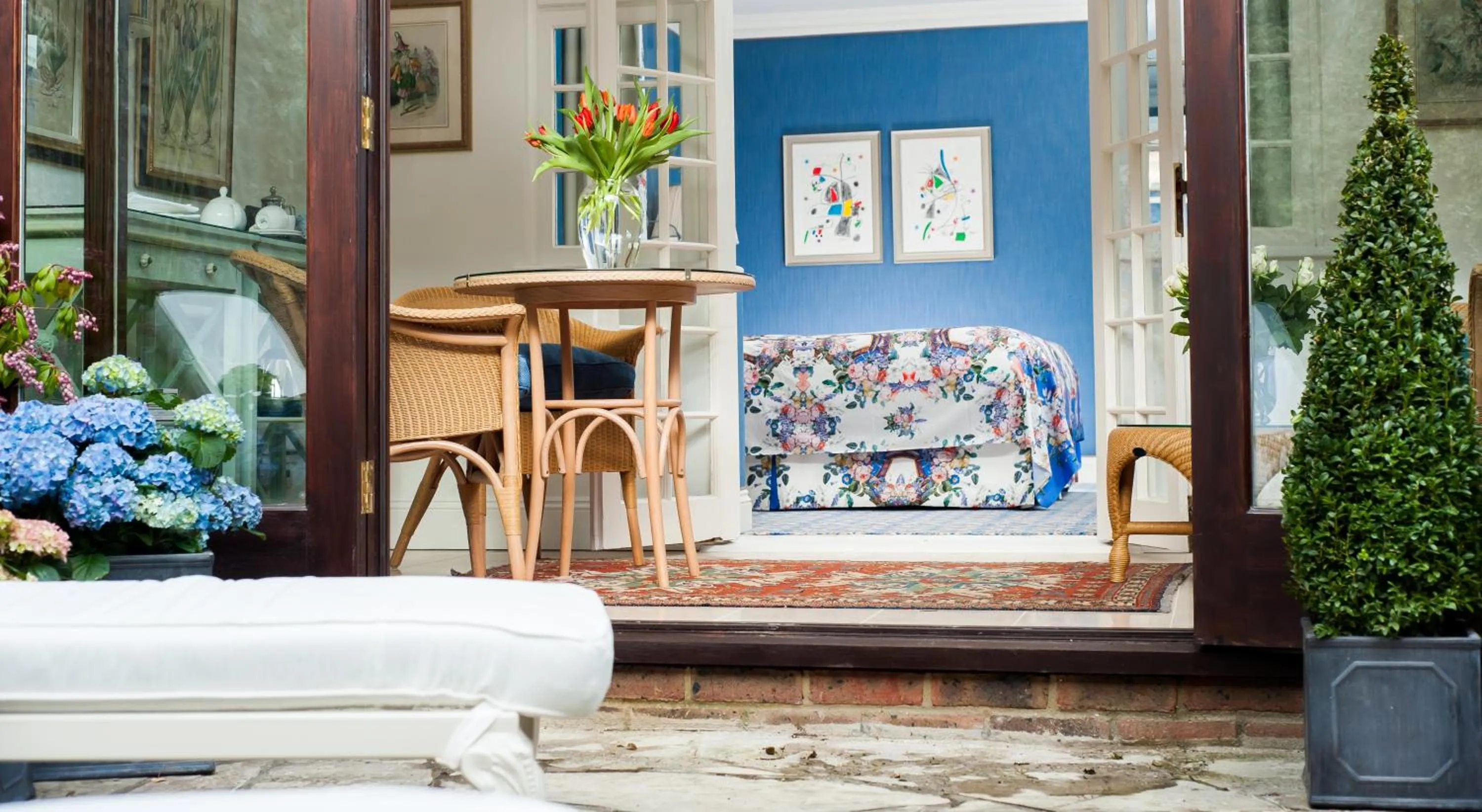 Decorative detail in Summer Lodge Country House Hotel