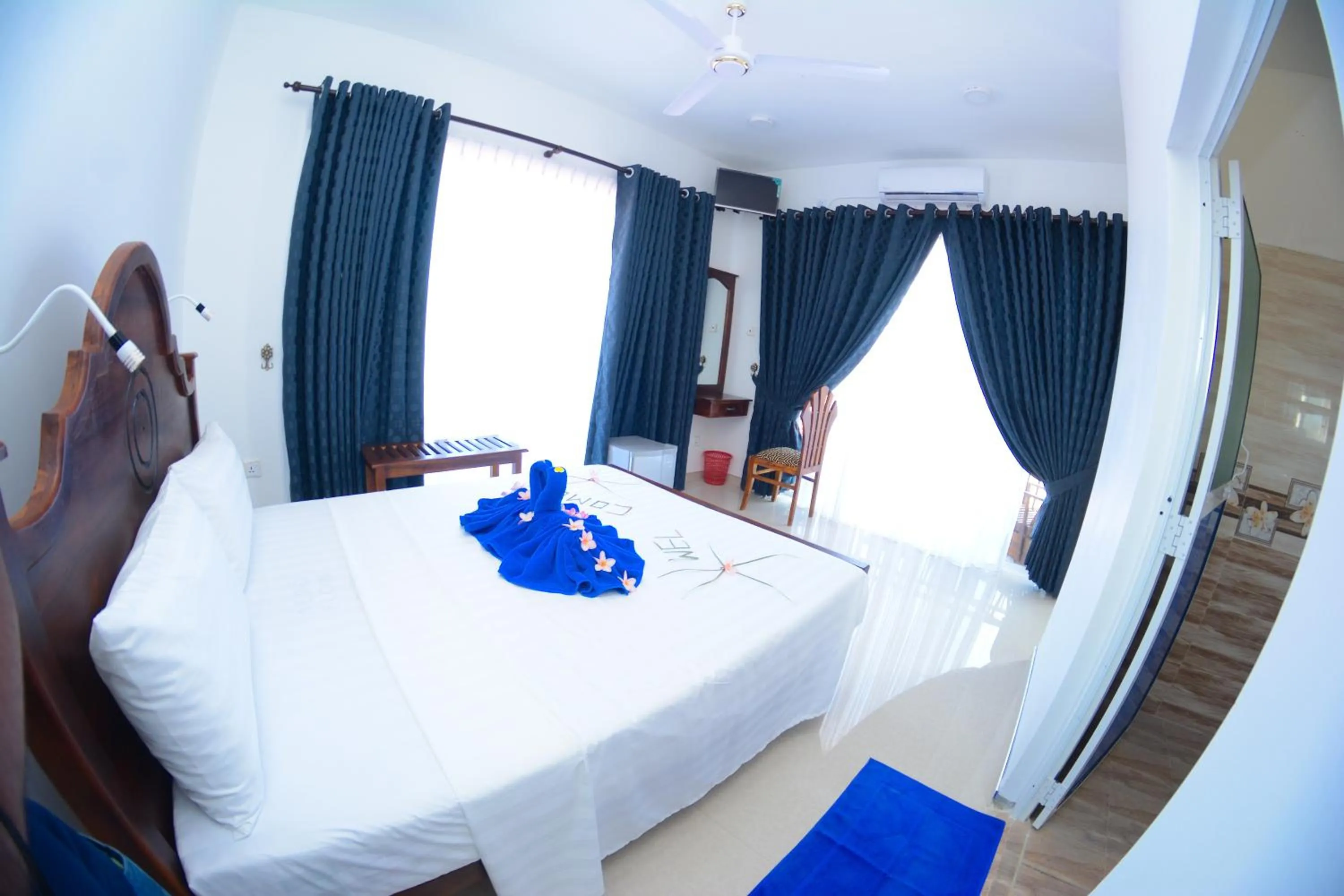 Photo of the whole room, Bed in Nebula Residence