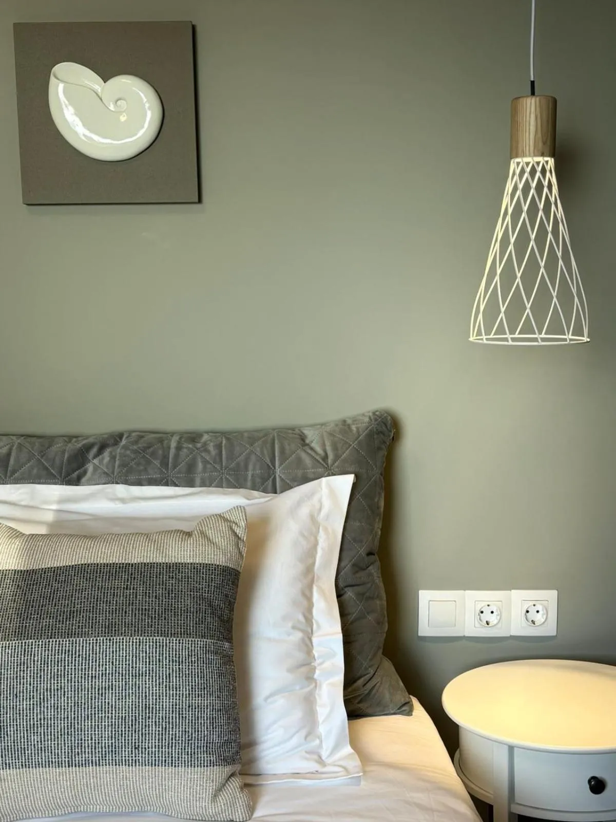 Bed in Vicky's Panoramic View Apartments