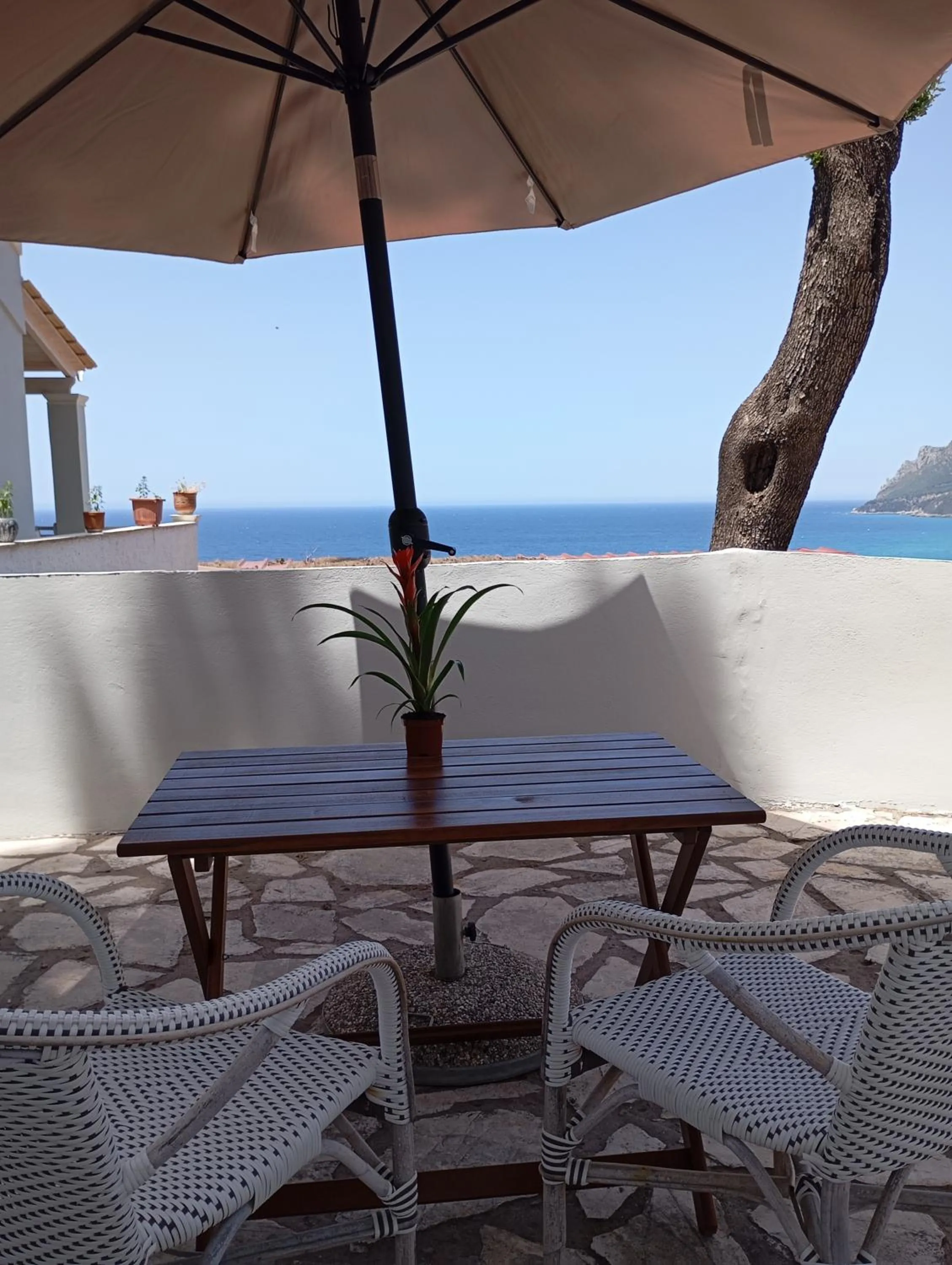 Balcony/Terrace in Vicky's Panoramic View Apartments