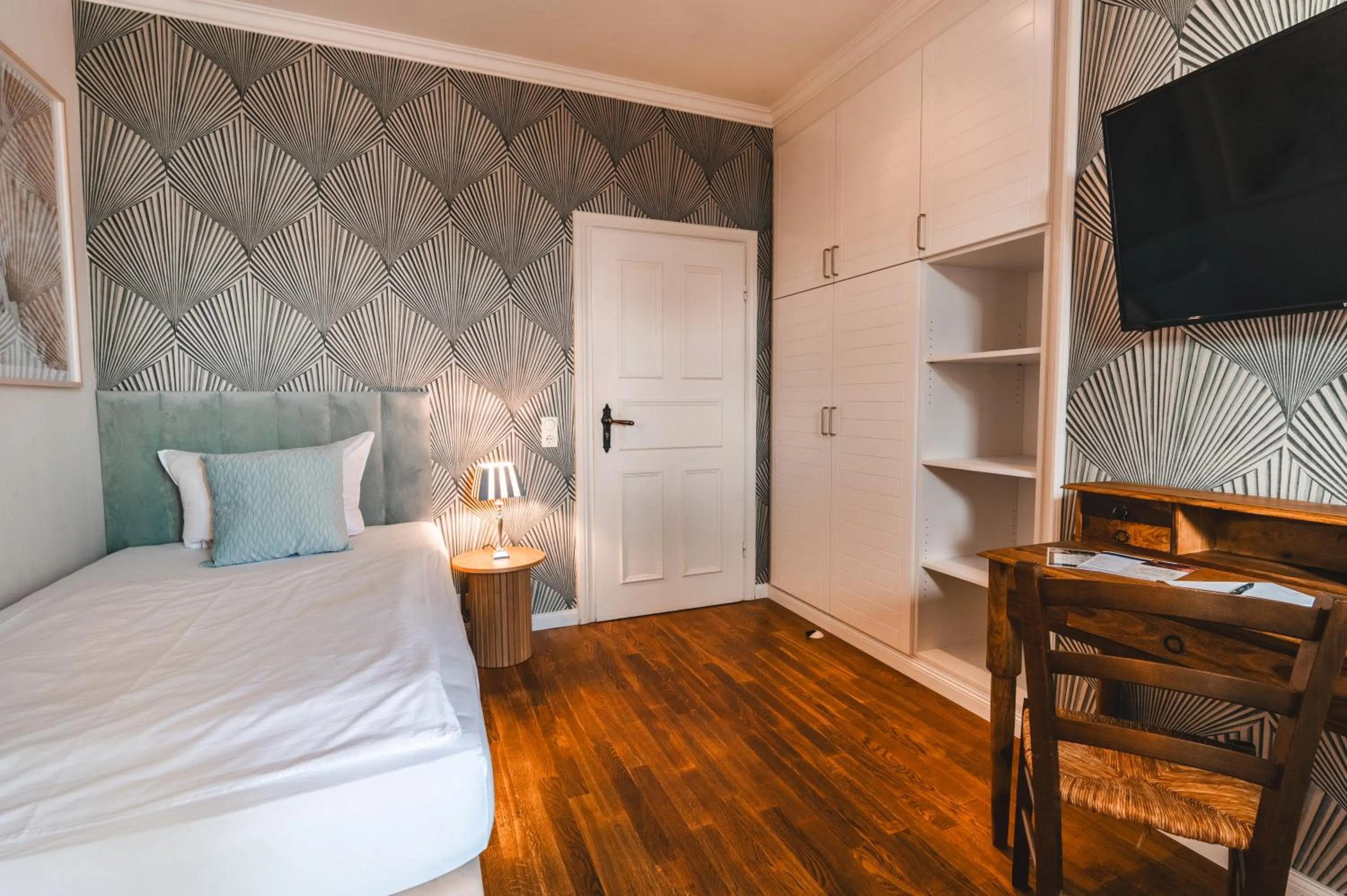 Bed in Hotel Hüttmann