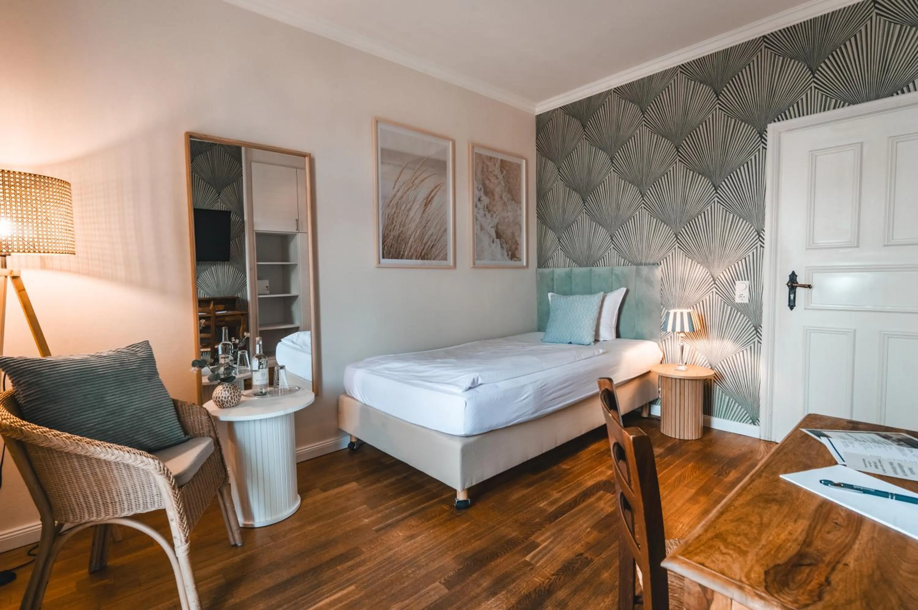 Bed in Hotel Hüttmann