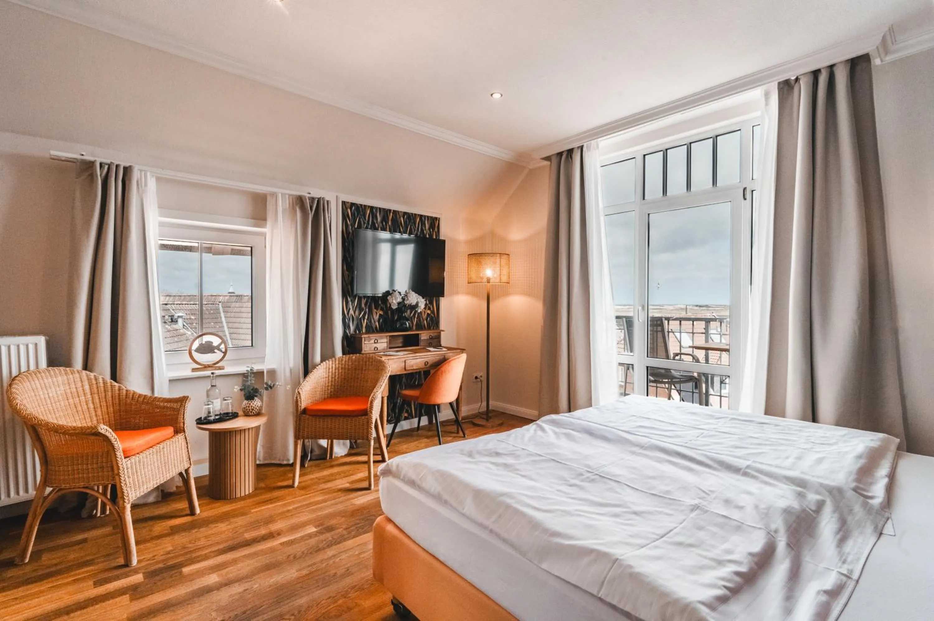 Bed in Hotel Hüttmann