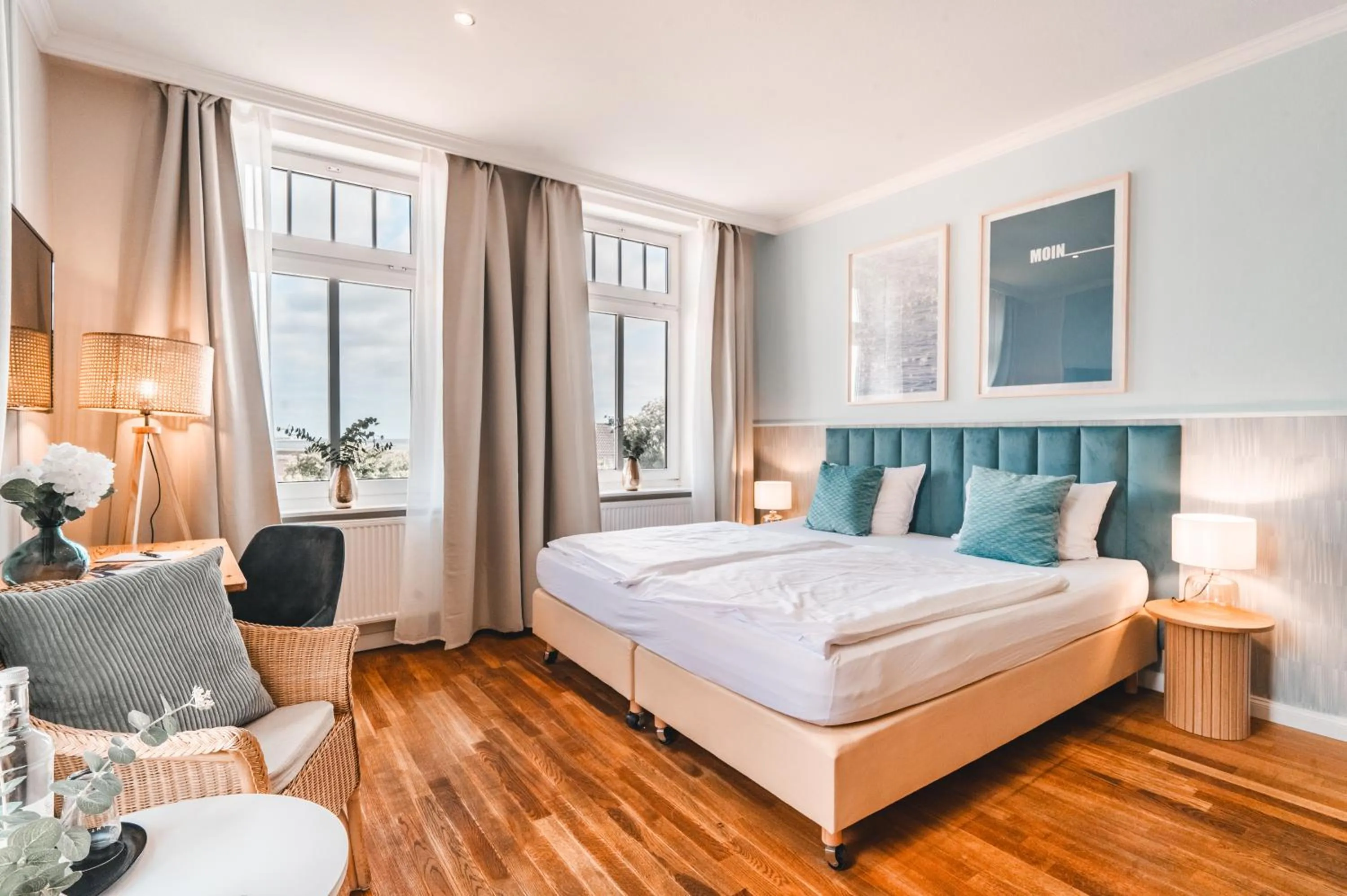 Bed in Hotel Hüttmann