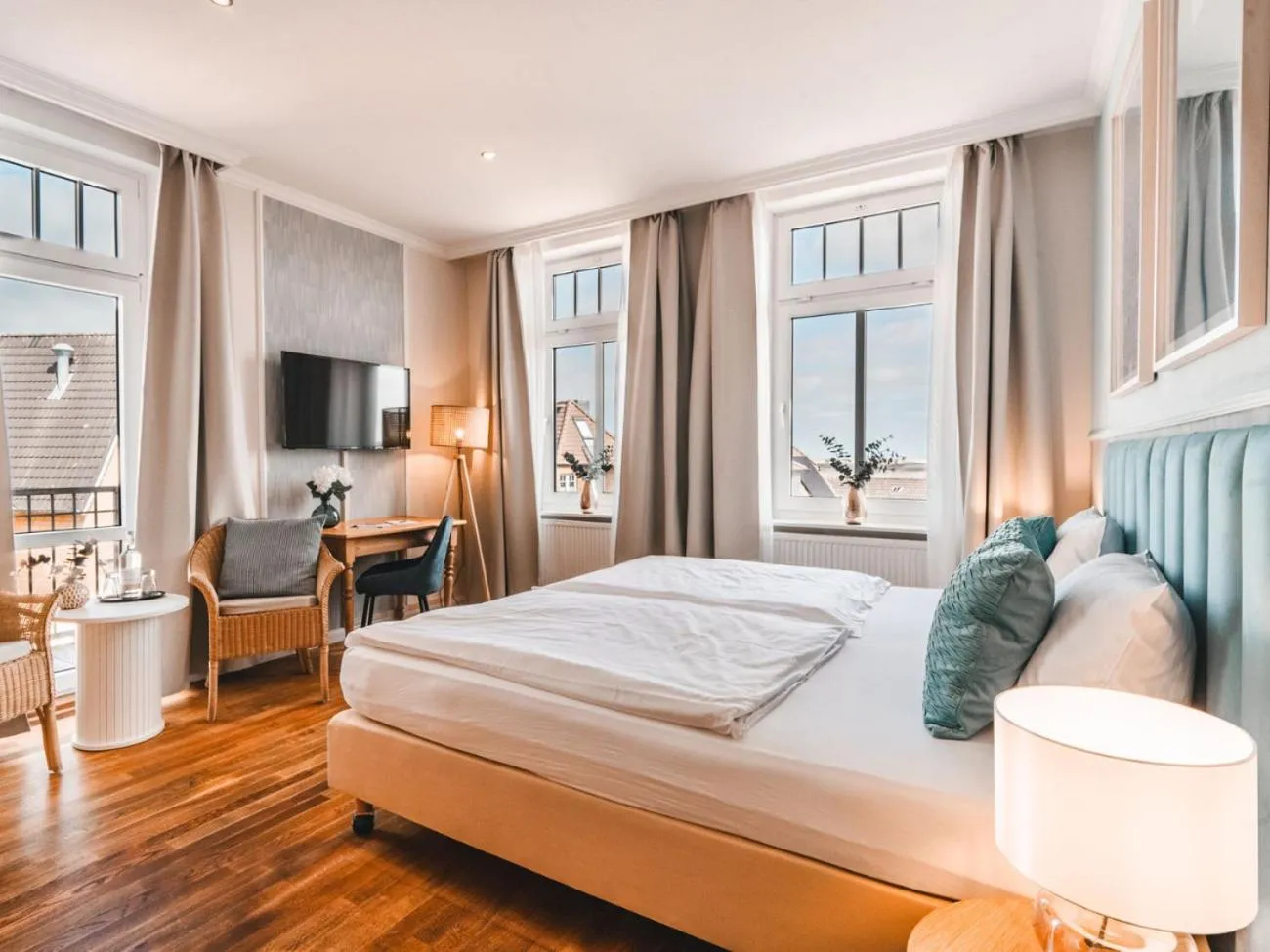 Bedroom, Bed in Hotel Hüttmann