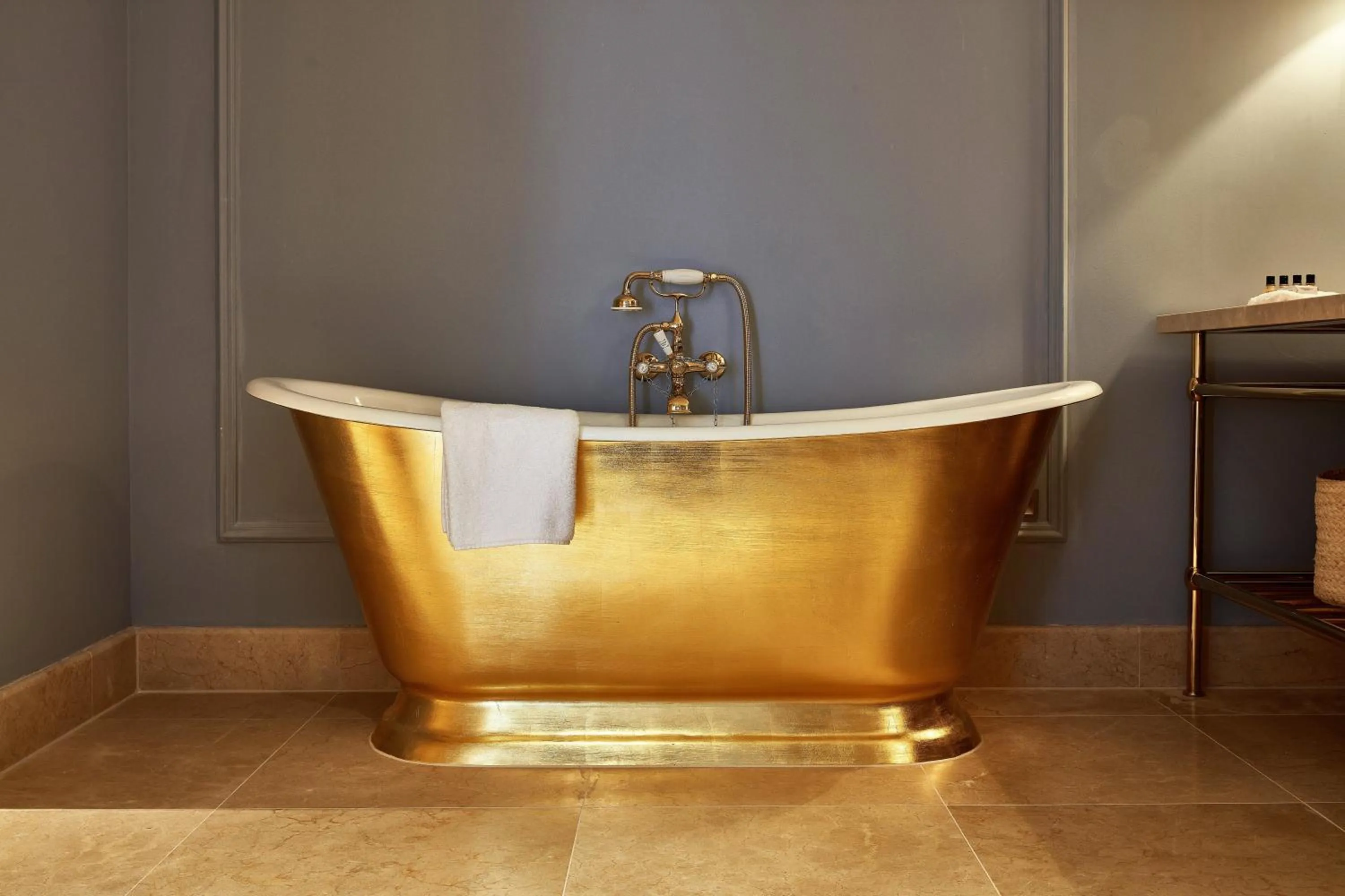 Bathroom in Lympstone Manor Hotel Restaurant & Vineyard - Relais & Chateaux