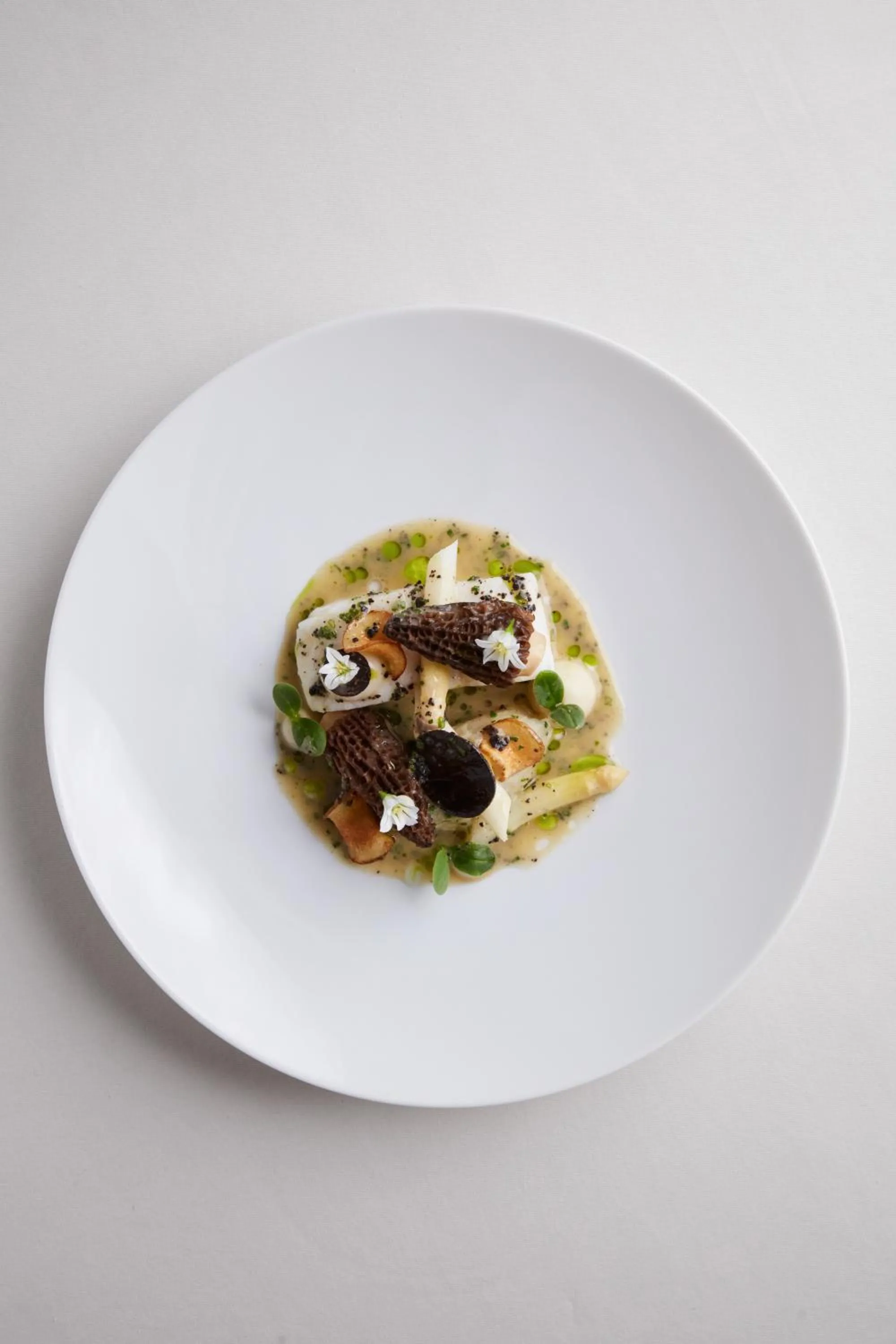 Food close-up in Lympstone Manor Hotel Restaurant & Vineyard - Relais & Chateaux