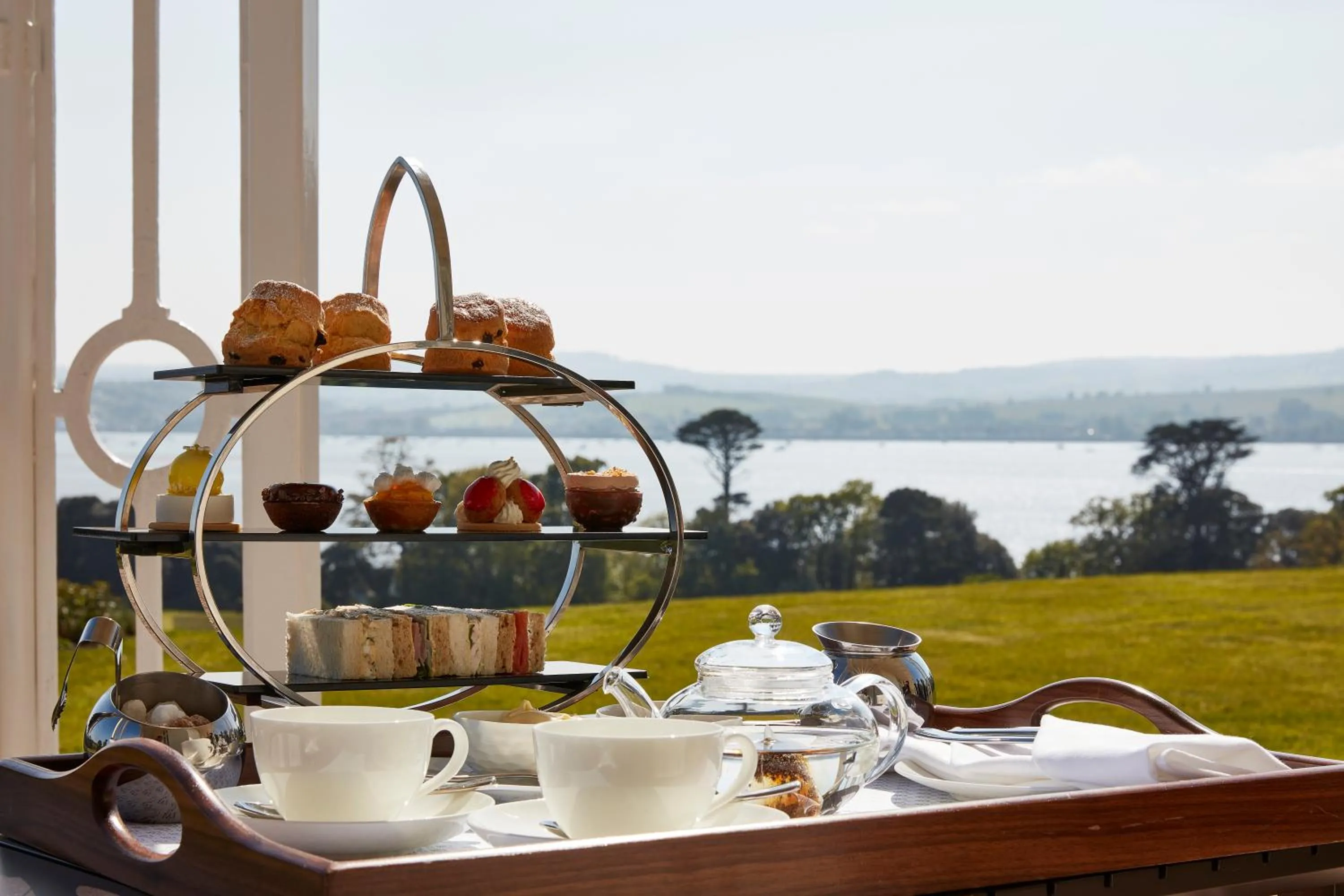 Food close-up in Lympstone Manor Hotel Restaurant & Vineyard - Relais & Chateaux