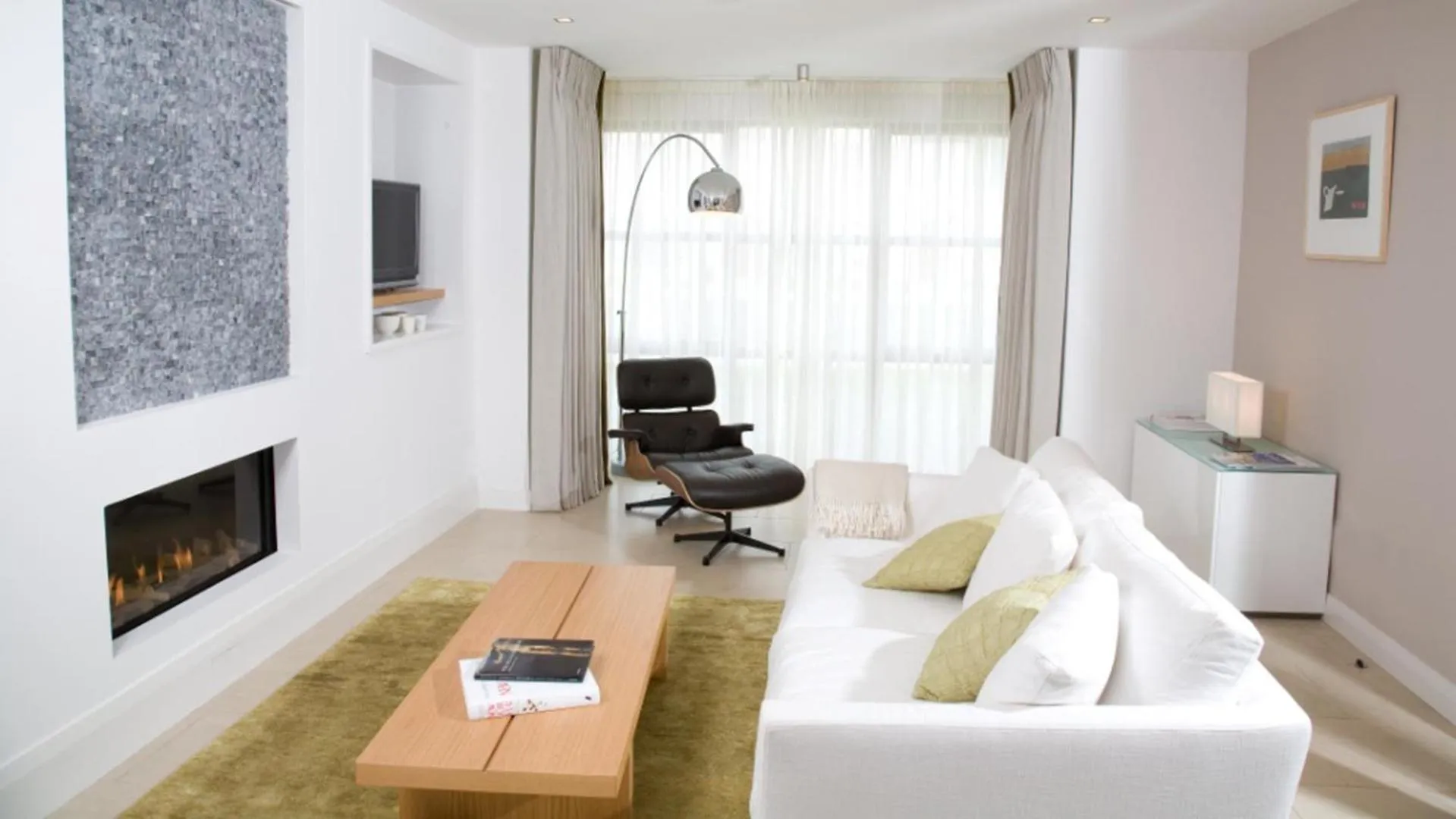 Living room in Waterford Castle Hotel Lodges