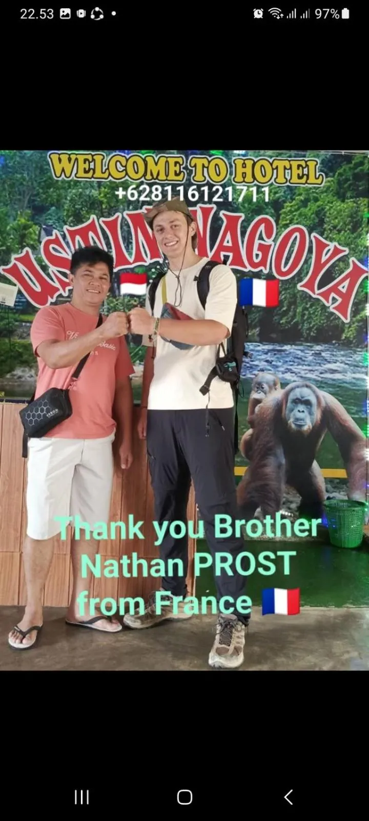 Ustin Nagoya Bukit Lawang Orangutan Trekking & transport only book with us