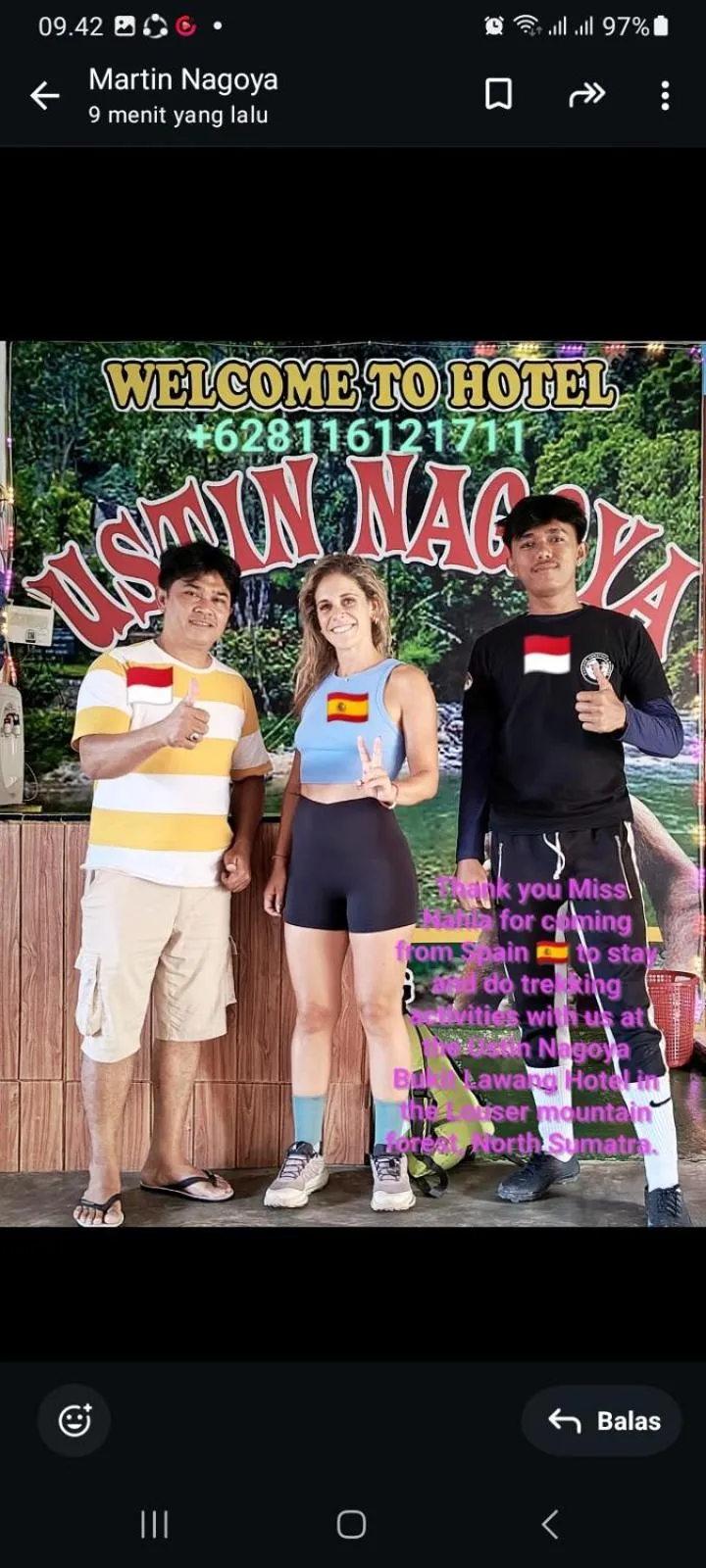 Ustin Nagoya Bukit Lawang Orangutan Trekking & transport only book with us