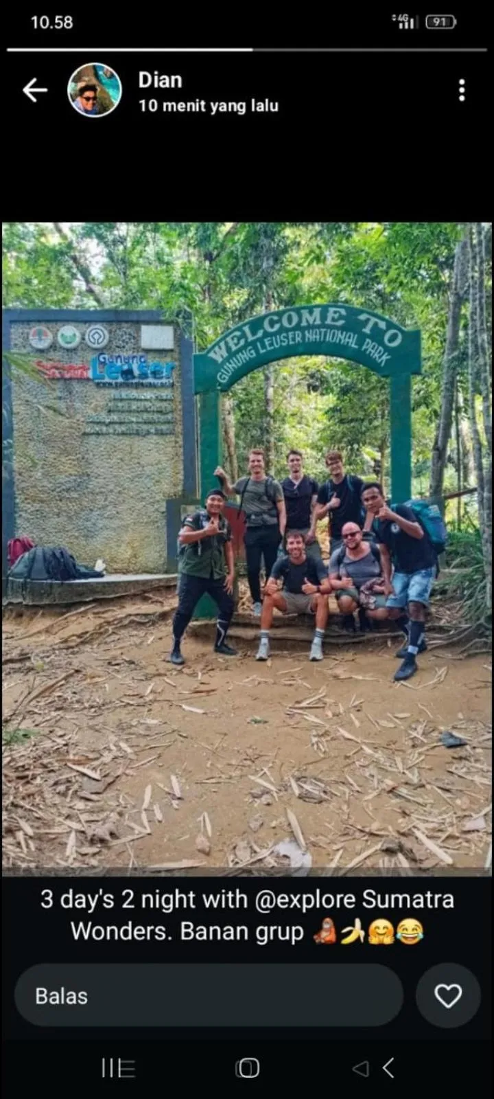 Ustin Nagoya Bukit Lawang Orangutan Trekking & transport only book with us