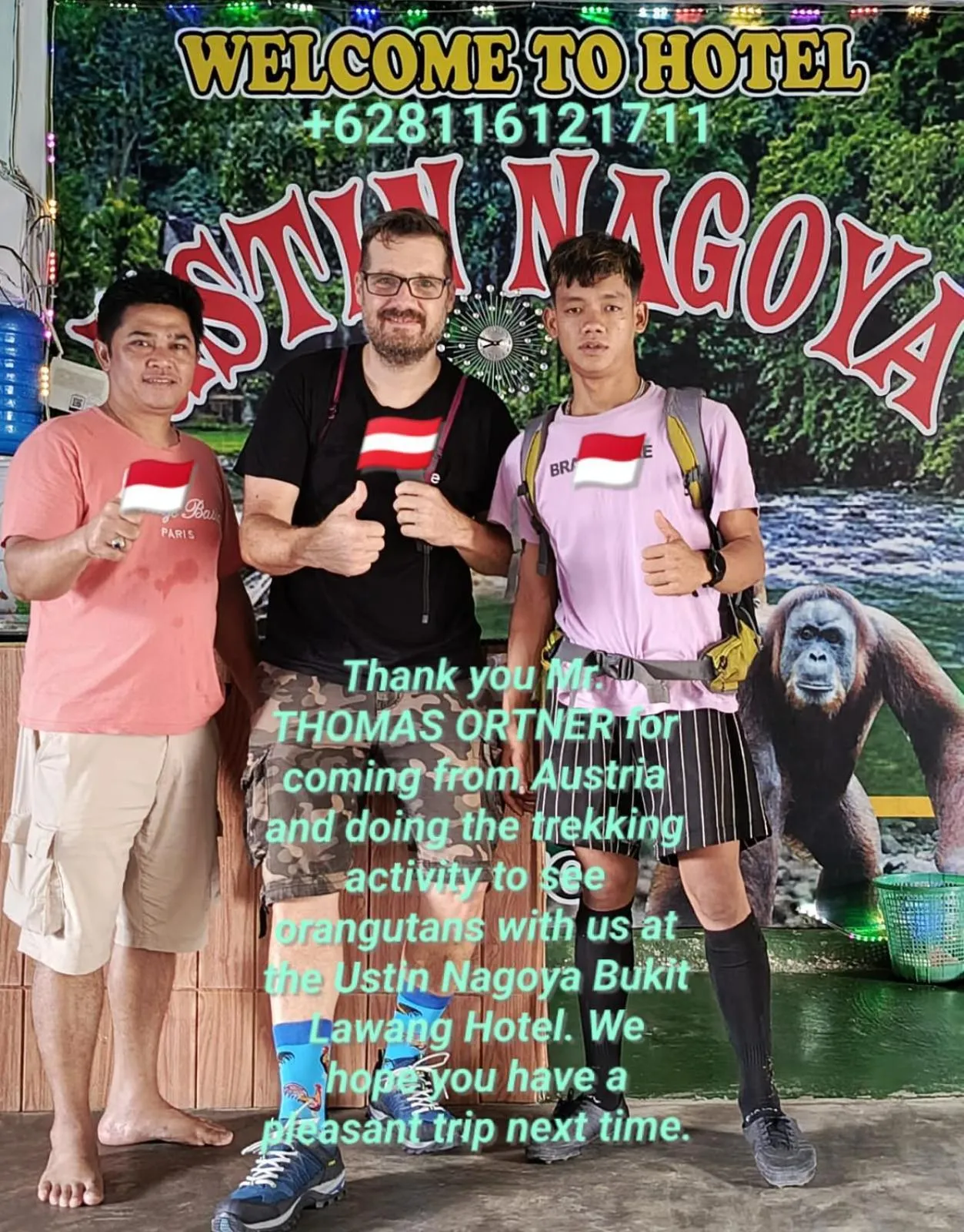 Ustin Nagoya Bukit Lawang Orangutan Trekking & transport only book with us