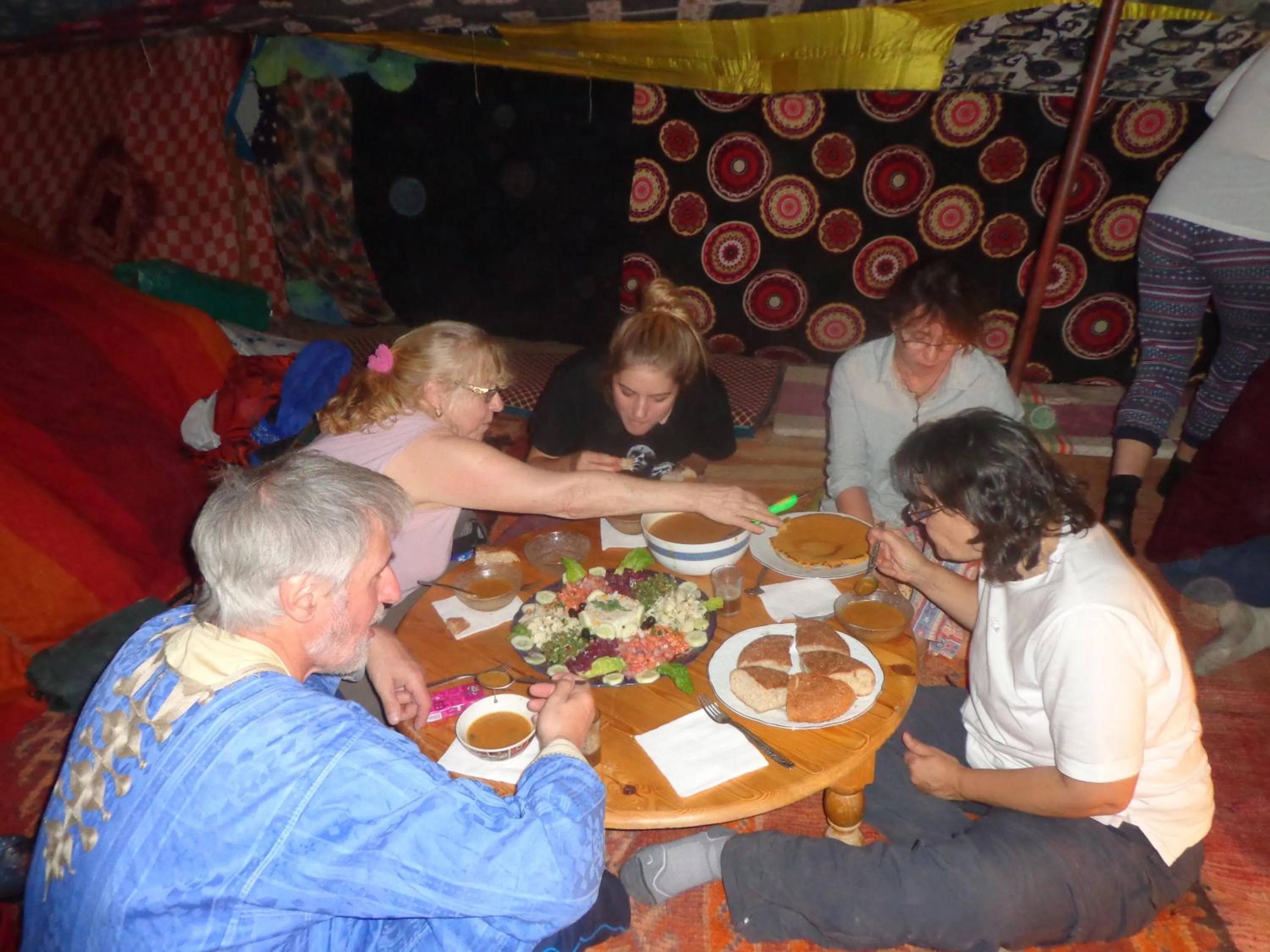 group of guests in Auberge Aain Nakhla