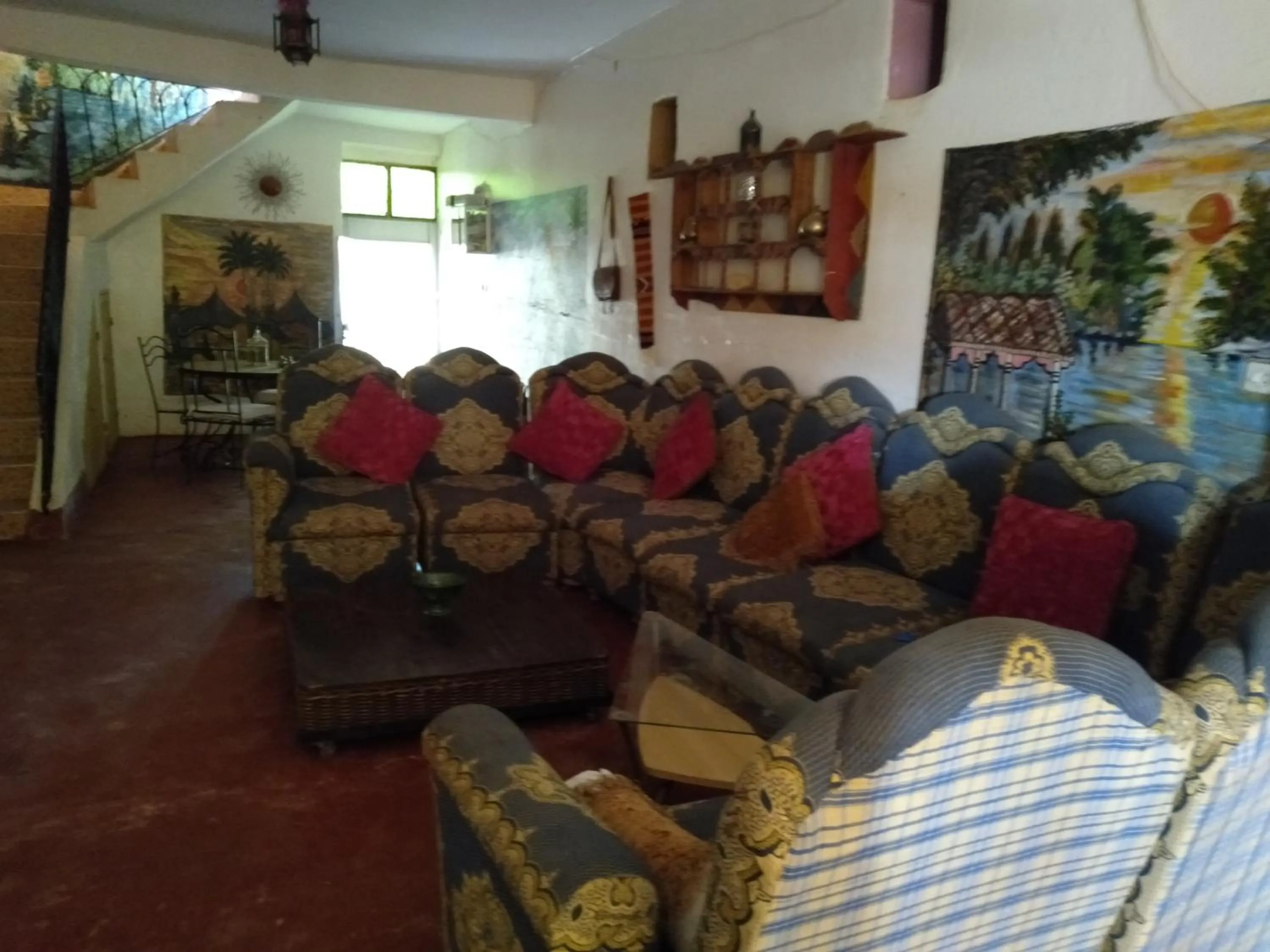 Seating area in Auberge Aain Nakhla
