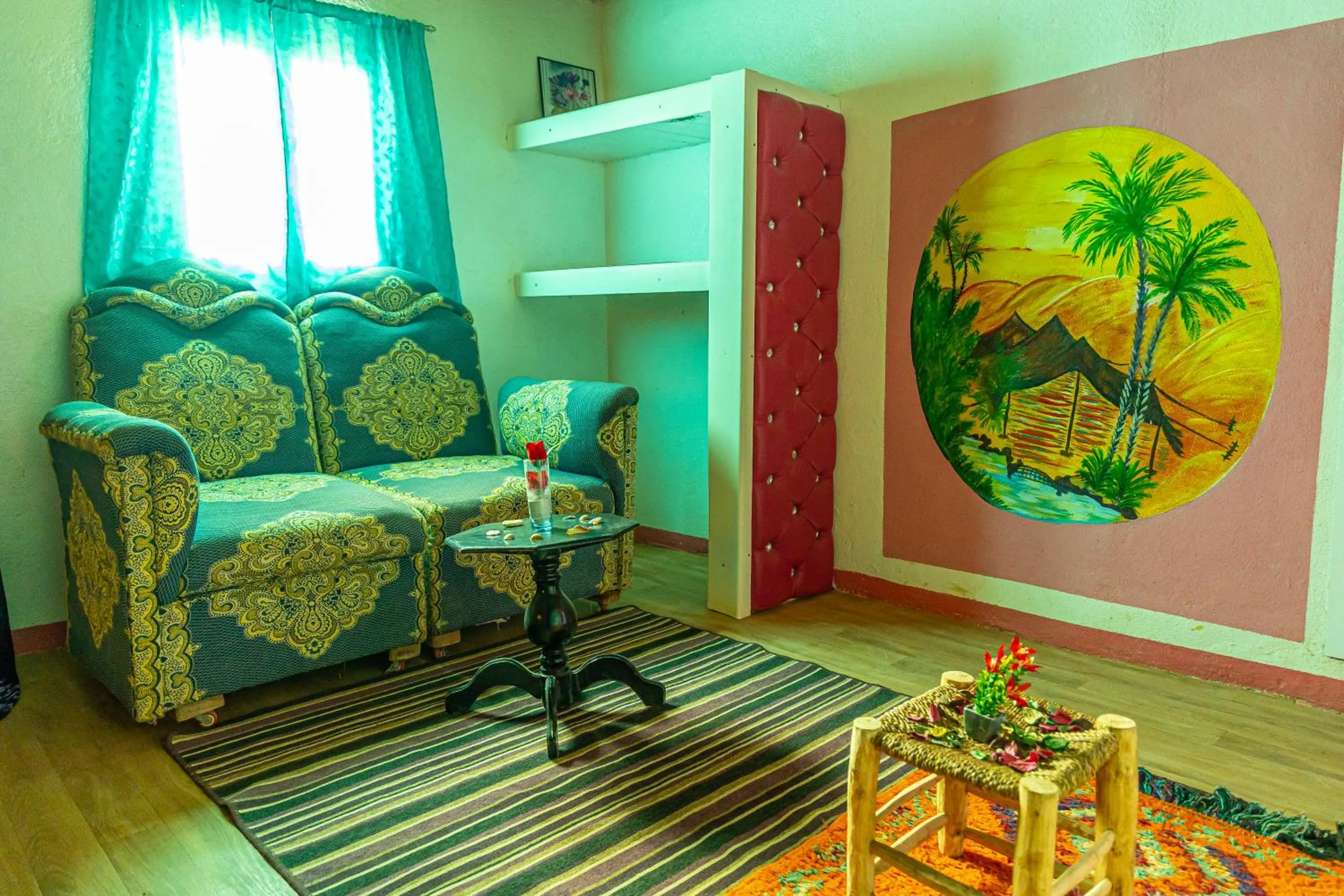 Seating area in Auberge Aain Nakhla