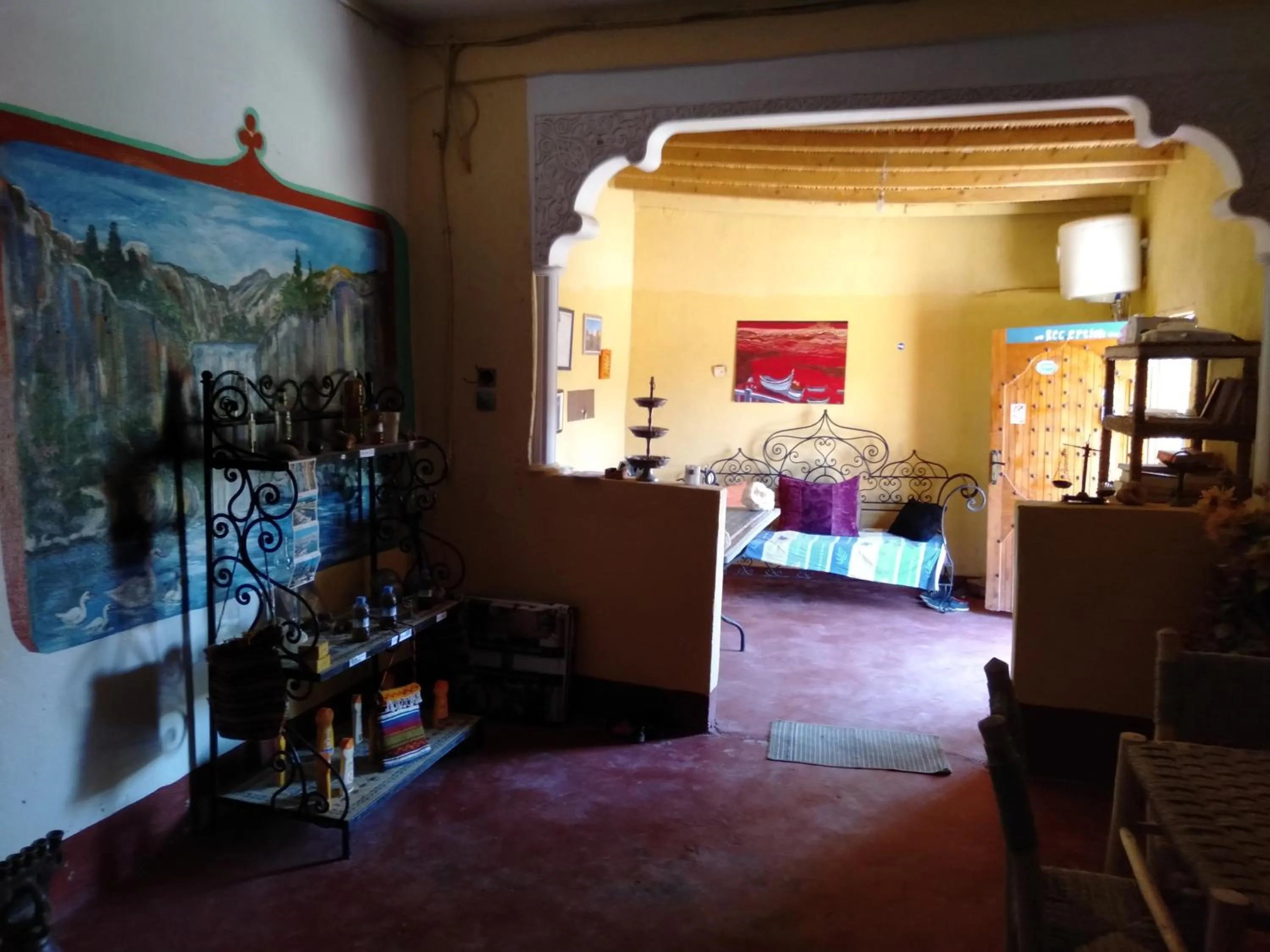 Lobby or reception, Bed in Auberge Aain Nakhla