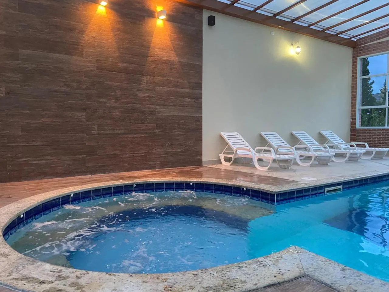Swimming pool in Pousada Lusitânia