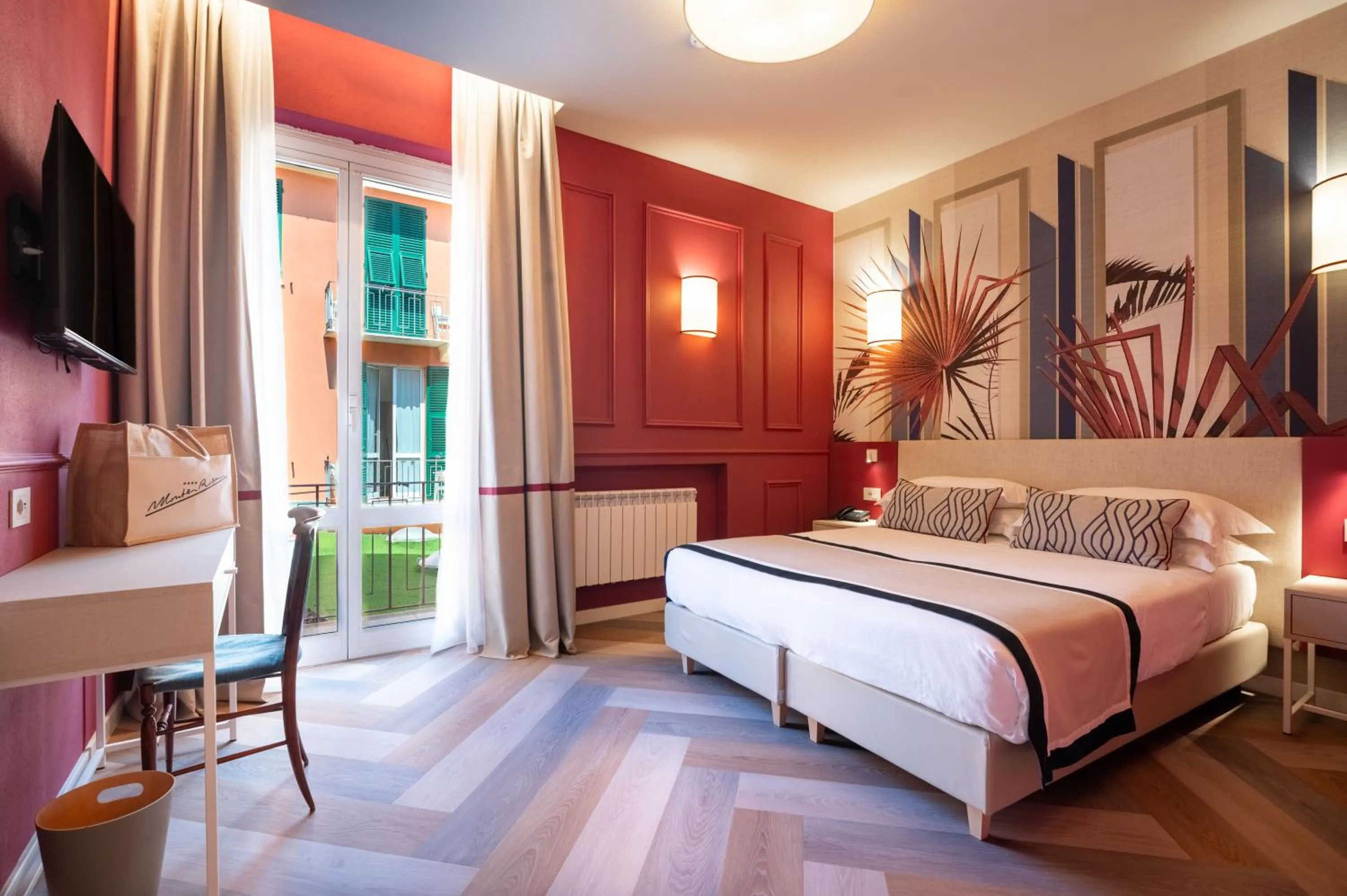 Bed in Hotel Monte Rosa