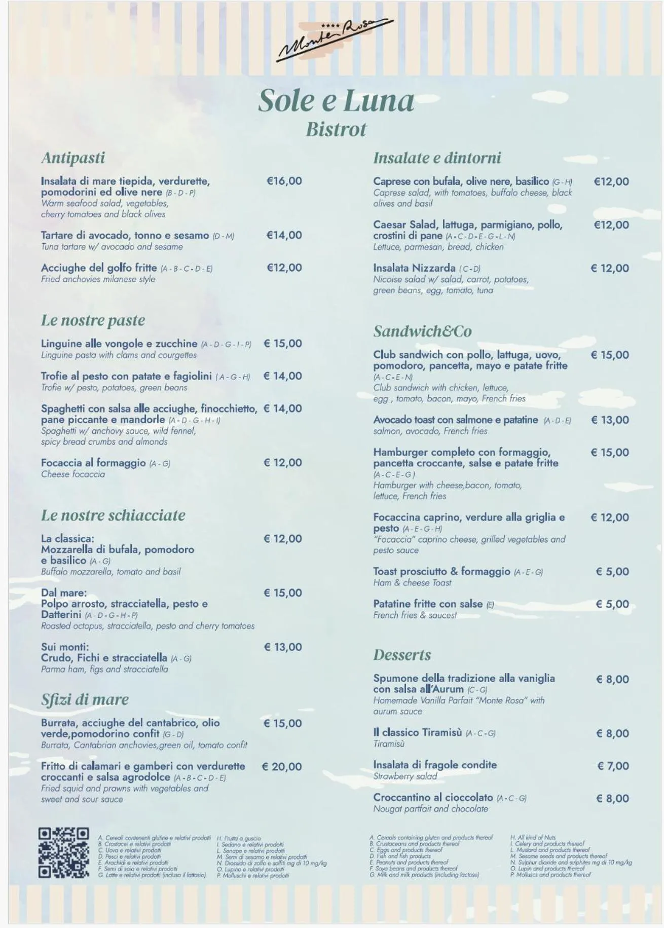 Restaurant/places to eat in Hotel Monte Rosa