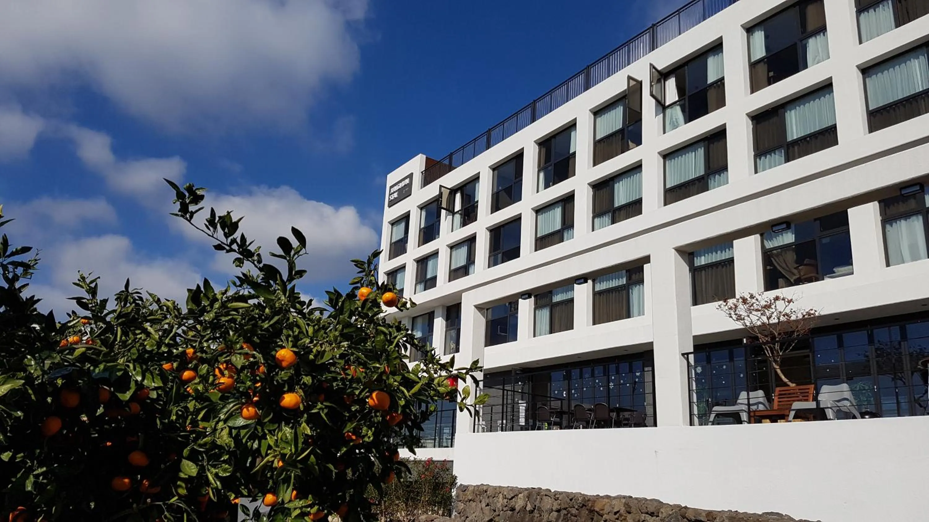 Property building in Hotel Stay Interview Jeju