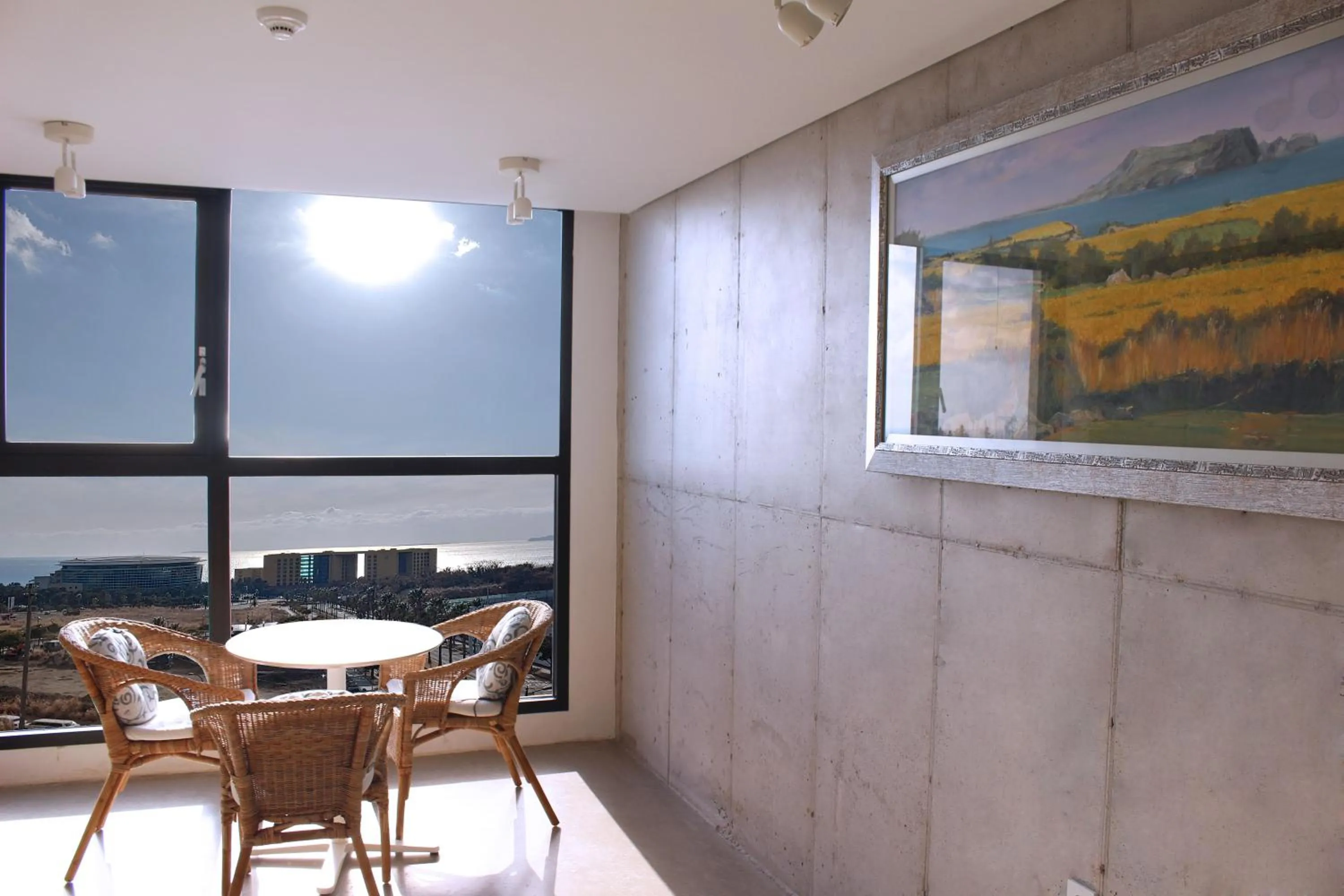 Seating area in Hotel Stay Interview Jeju