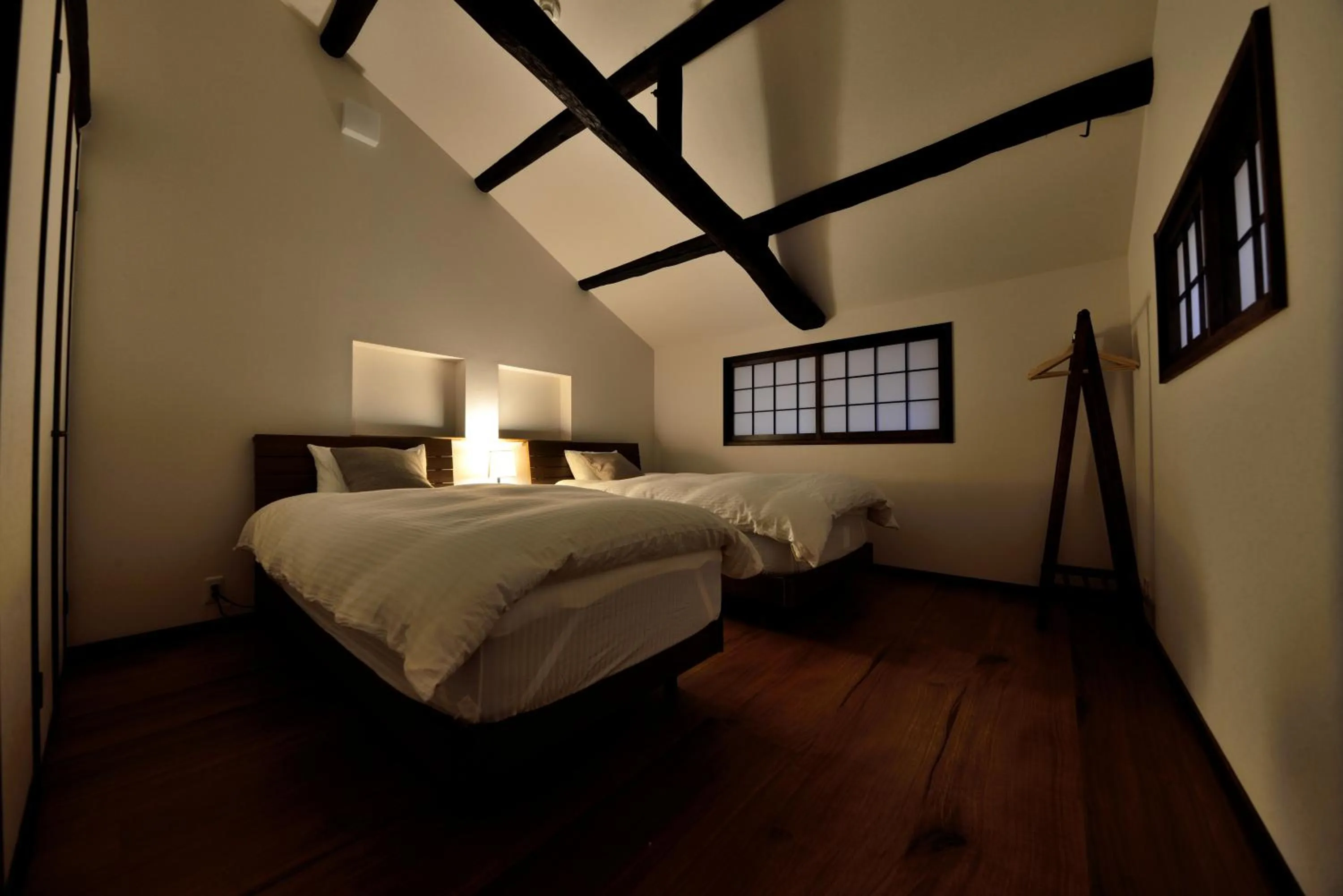 Bedroom, Bed in Machiya Kamo River 7