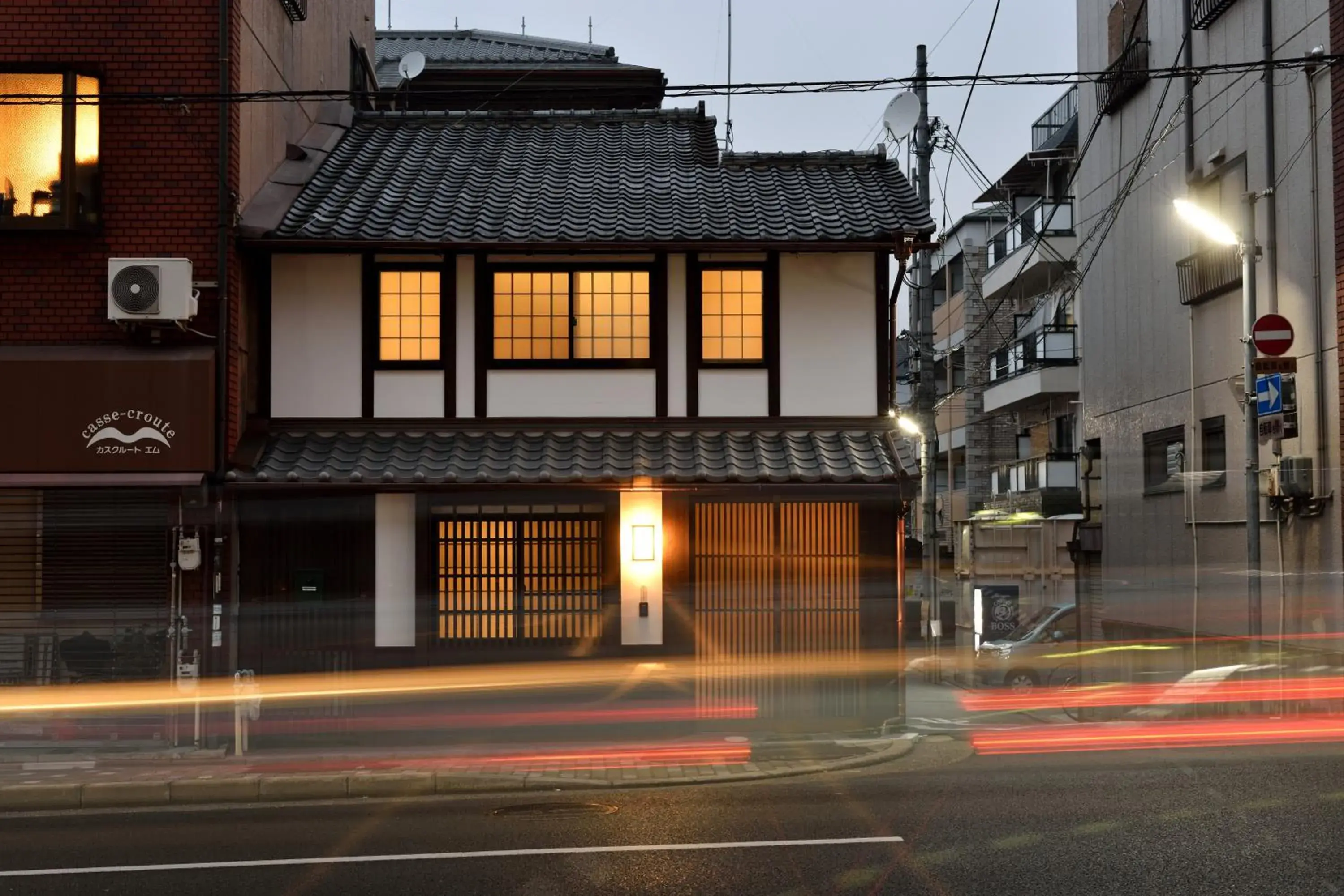 Facade/entrance, Property Building in Machiya Kamo River 7