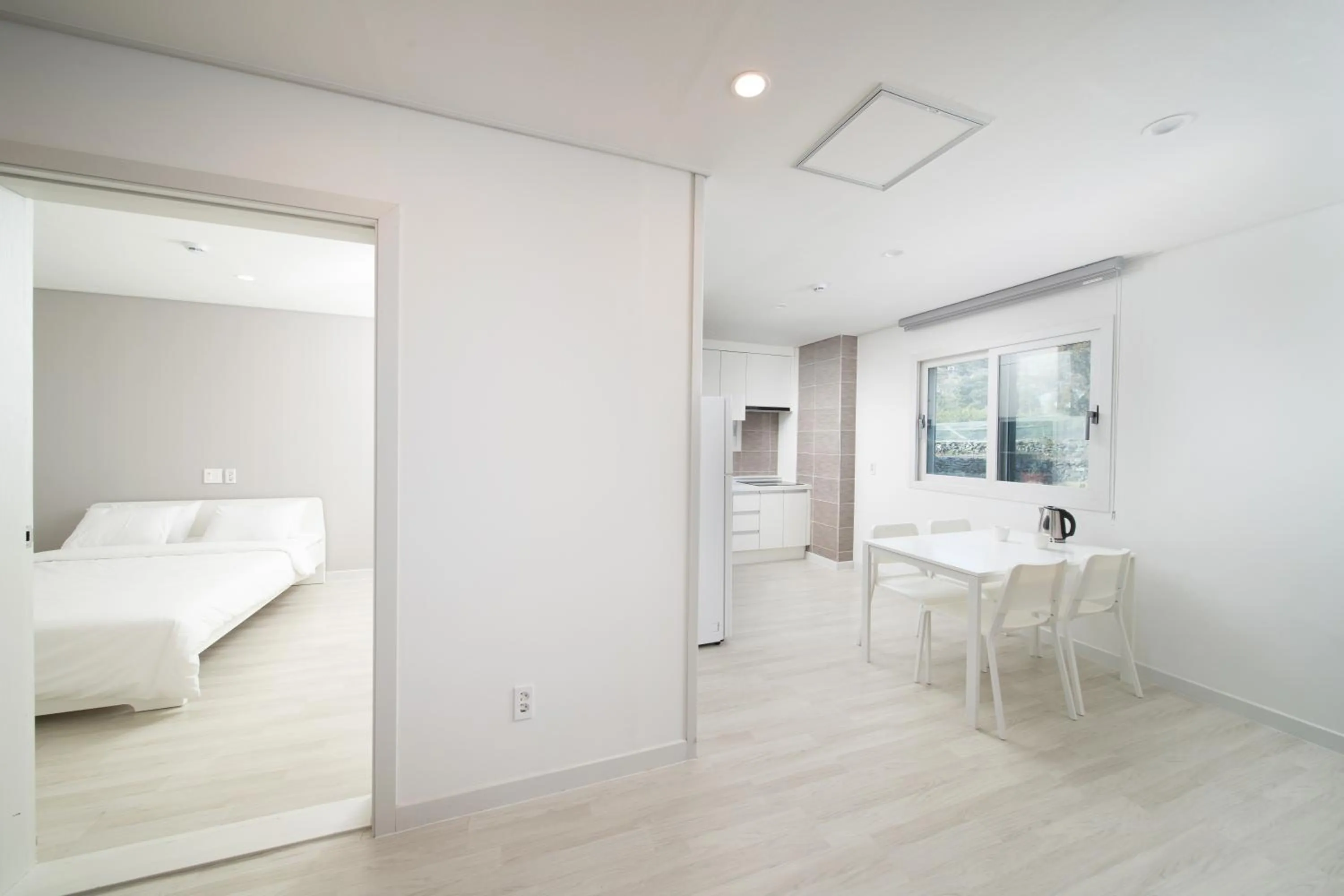 Bed in Jeju Soo Pension