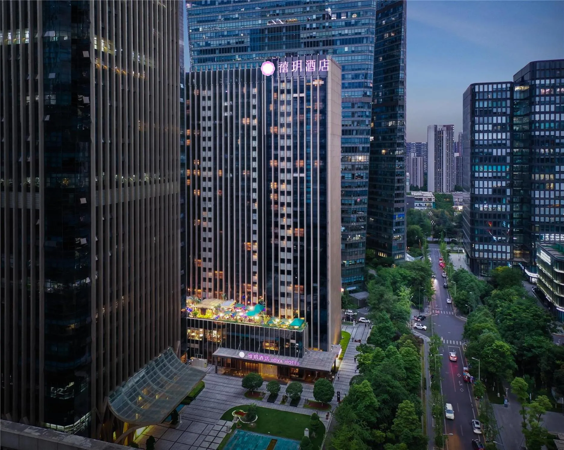 Property building in JOYA Hotel Chengdu High Technology