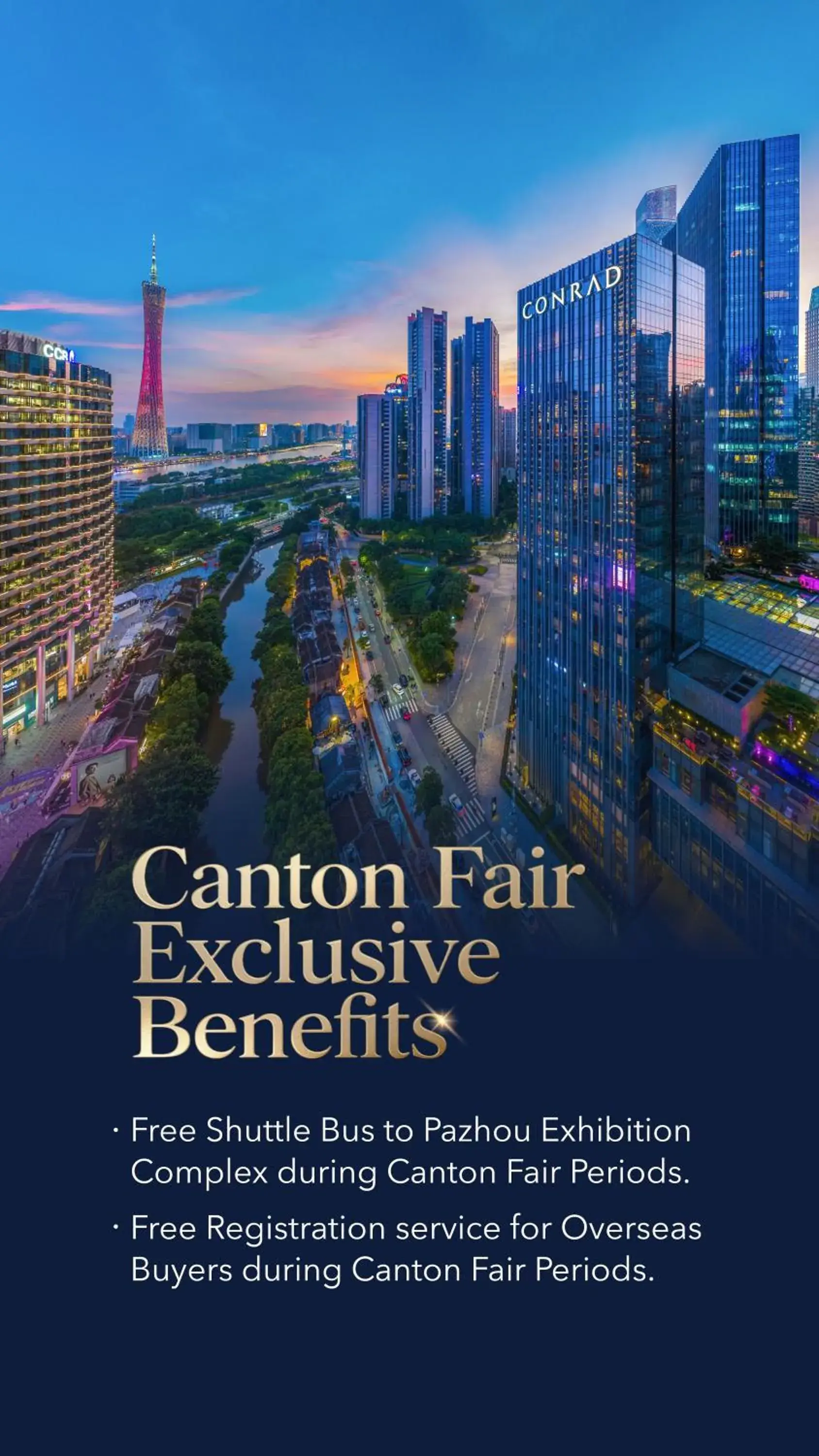 Property building in Conrad Guangzhou Property building in Conrad Guangzhou