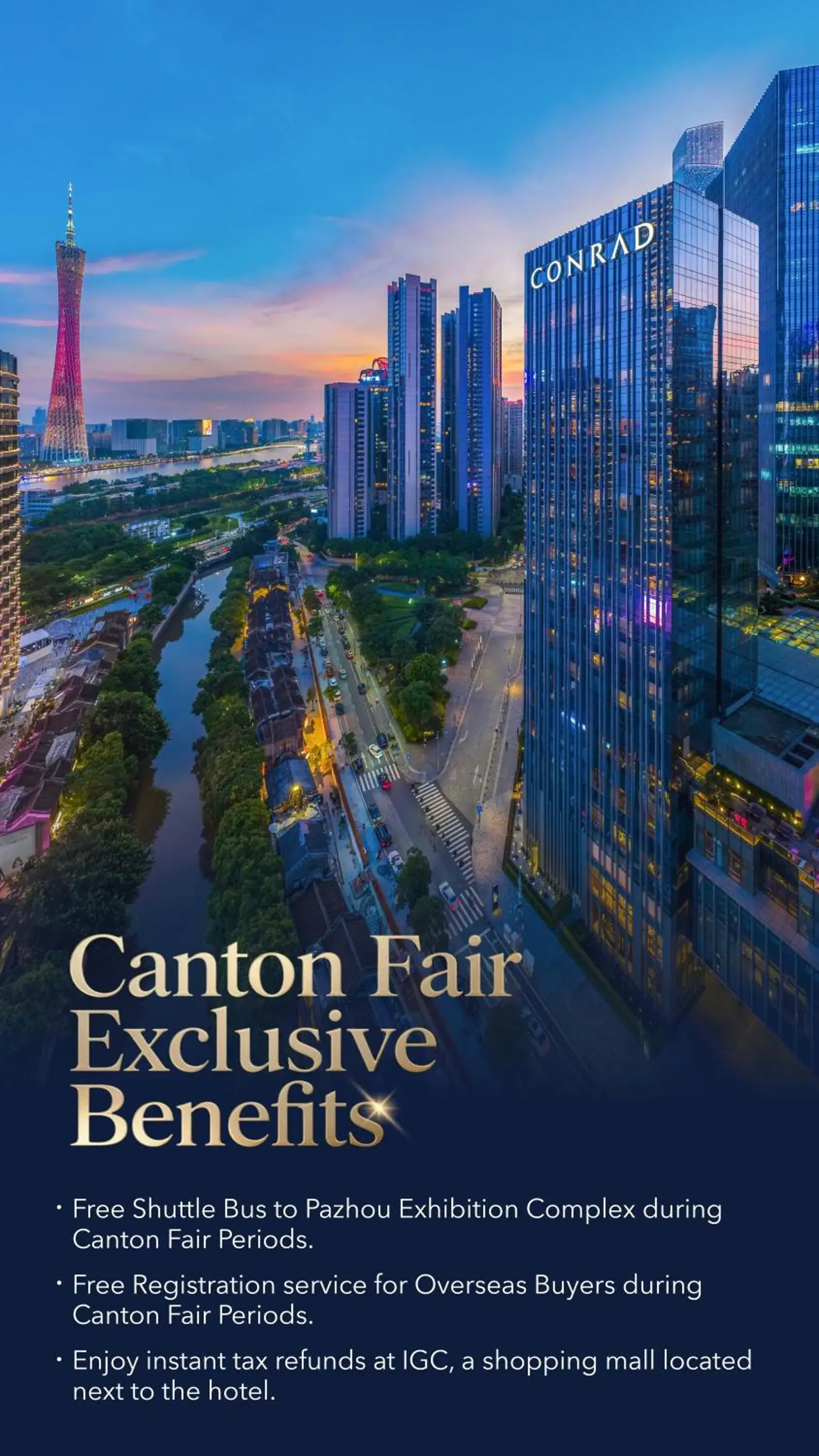 Property building in Conrad Guangzhou Property building in Conrad Guangzhou