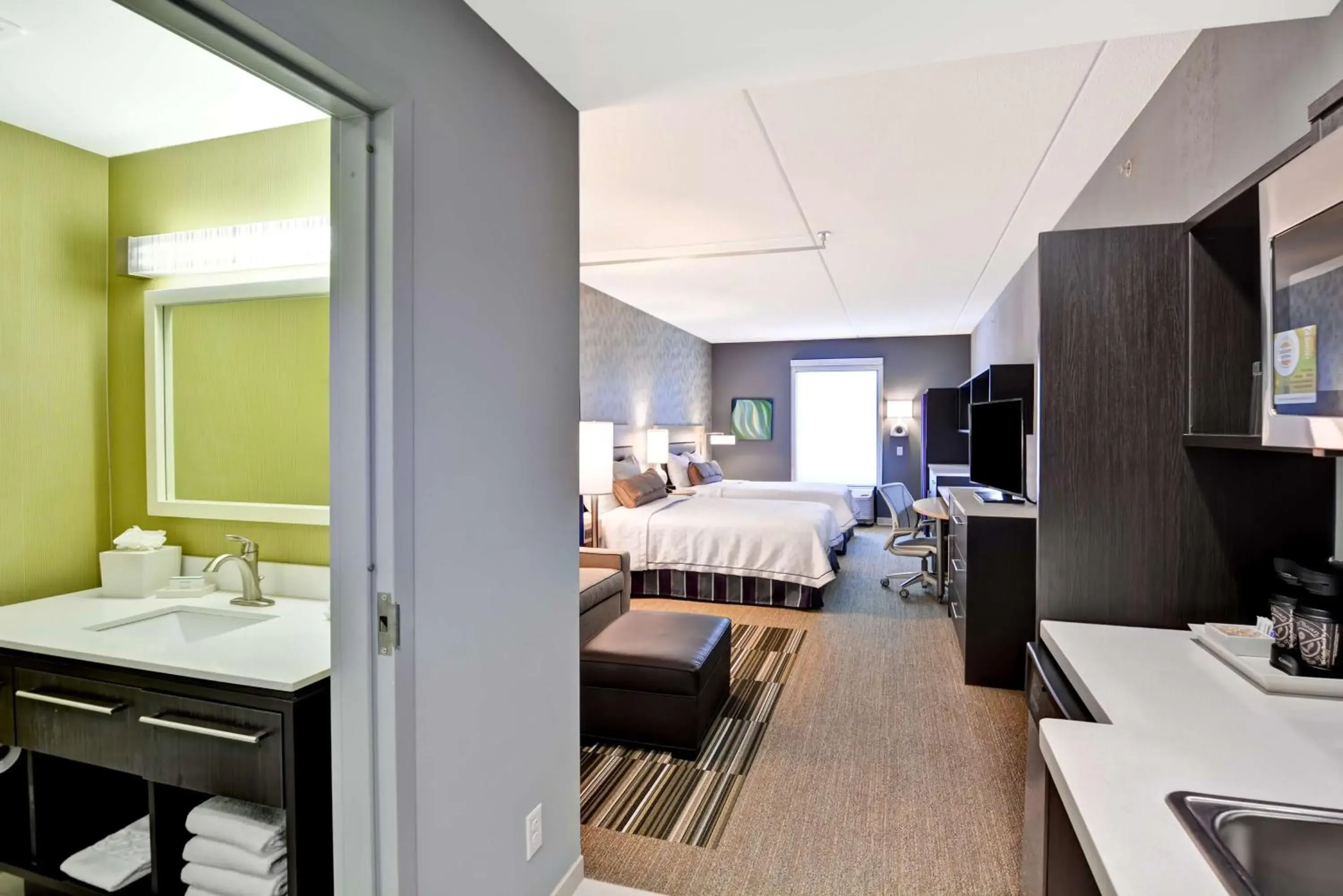 Bedroom, Bed in Home2 Suites By Hilton Stafford Quantico Bedroom, Bed in Home2 Suites By Hilton Stafford Quantico