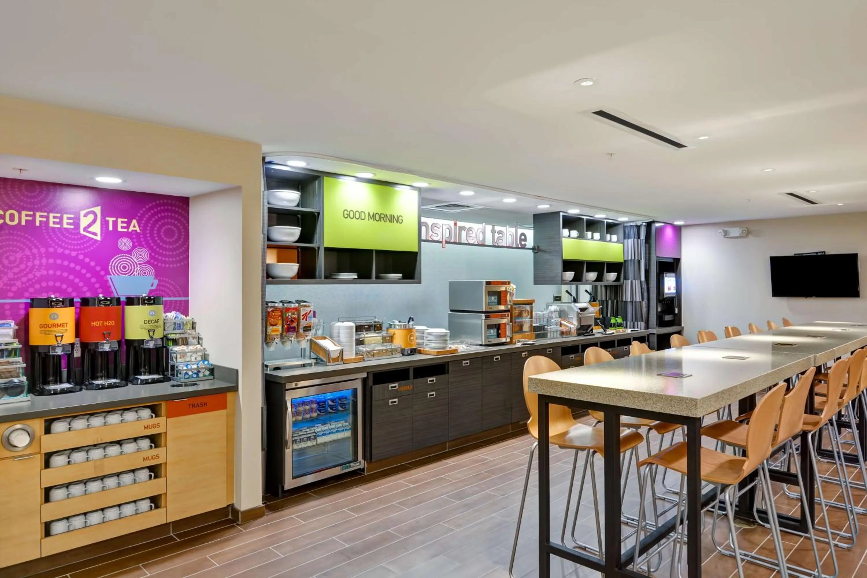 Dining area in Home2 Suites By Hilton Stafford Quantico