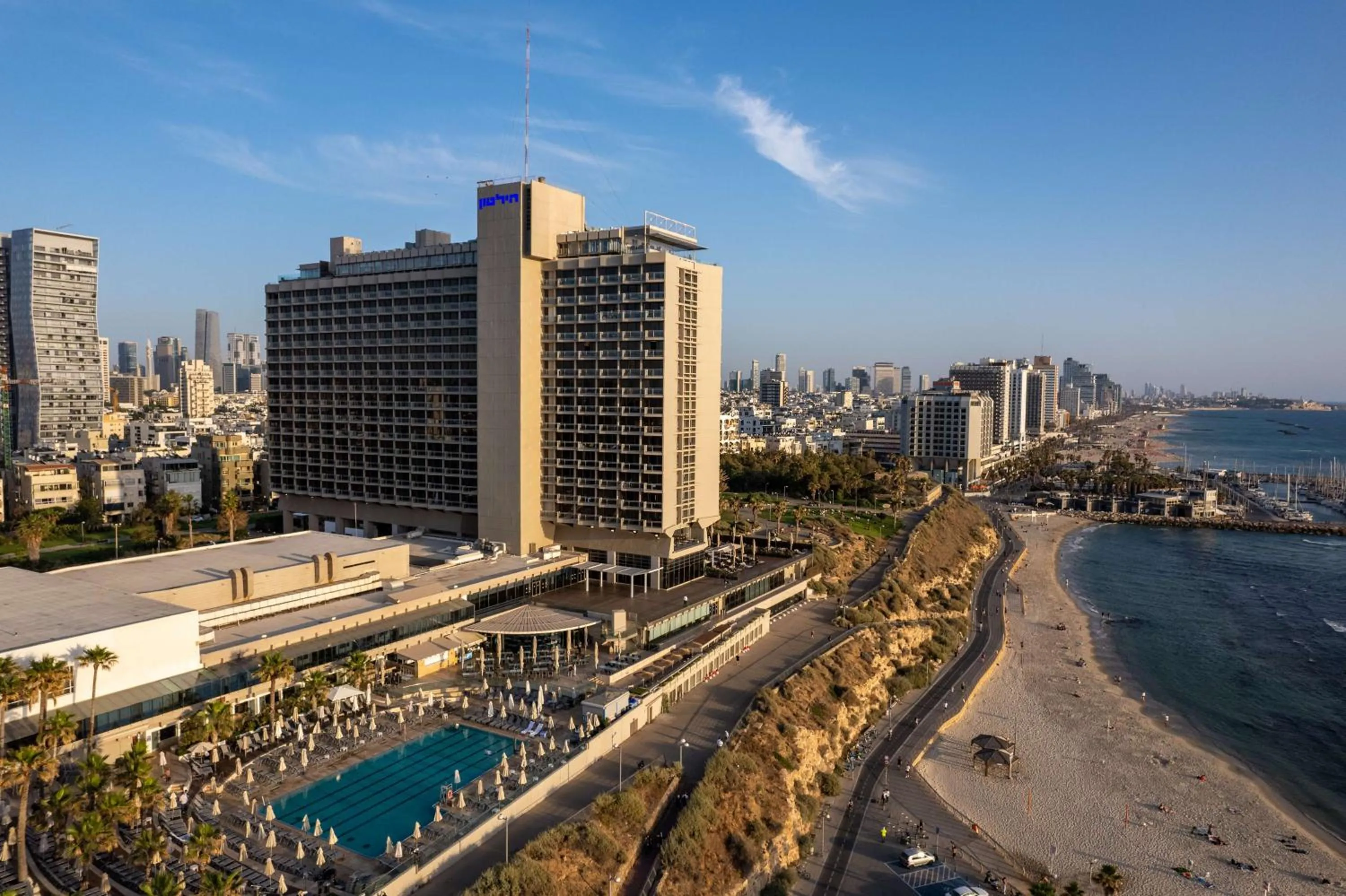 Pool view in The Vista At Hilton Tel Aviv