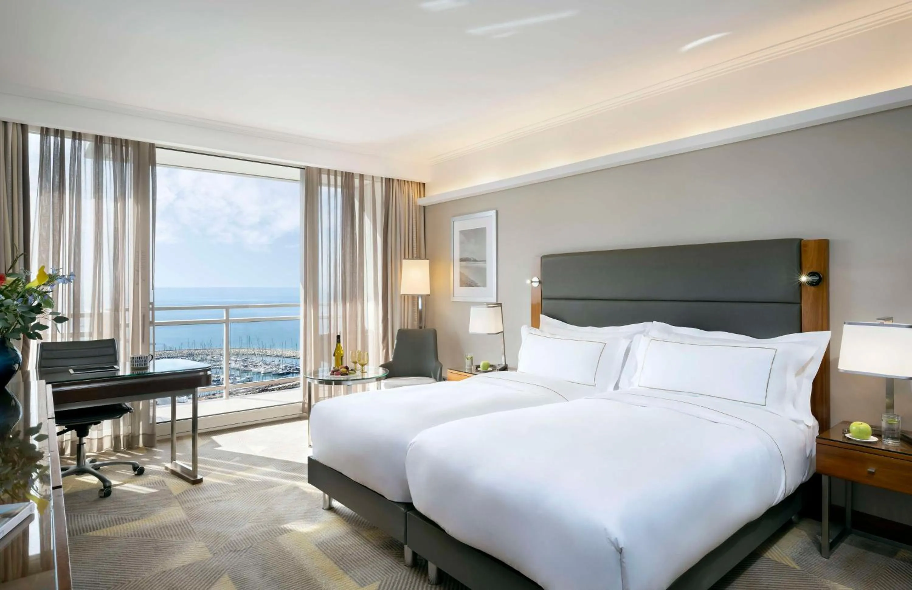 Bed in The Vista At Hilton Tel Aviv