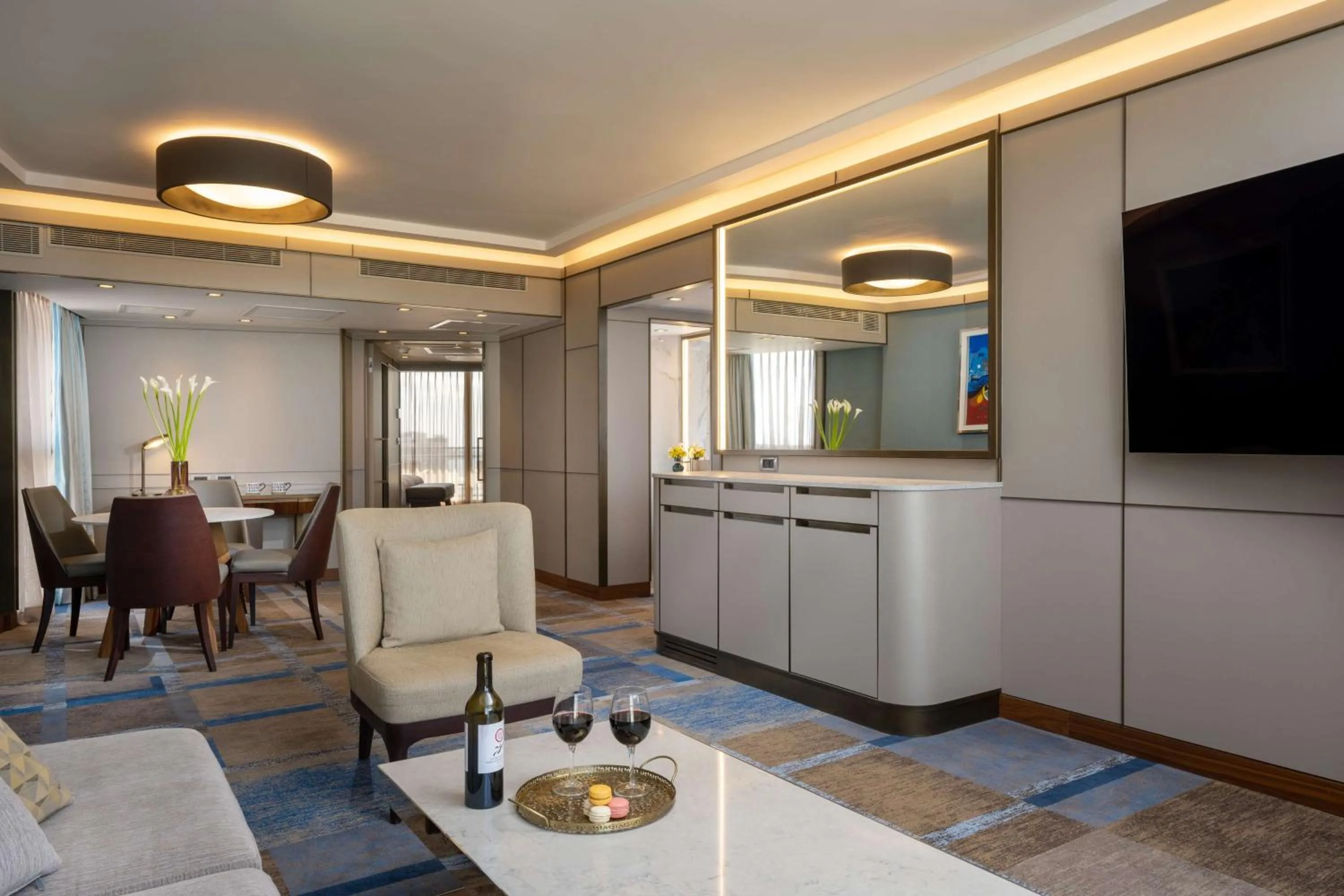 Living room in The Vista At Hilton Tel Aviv
